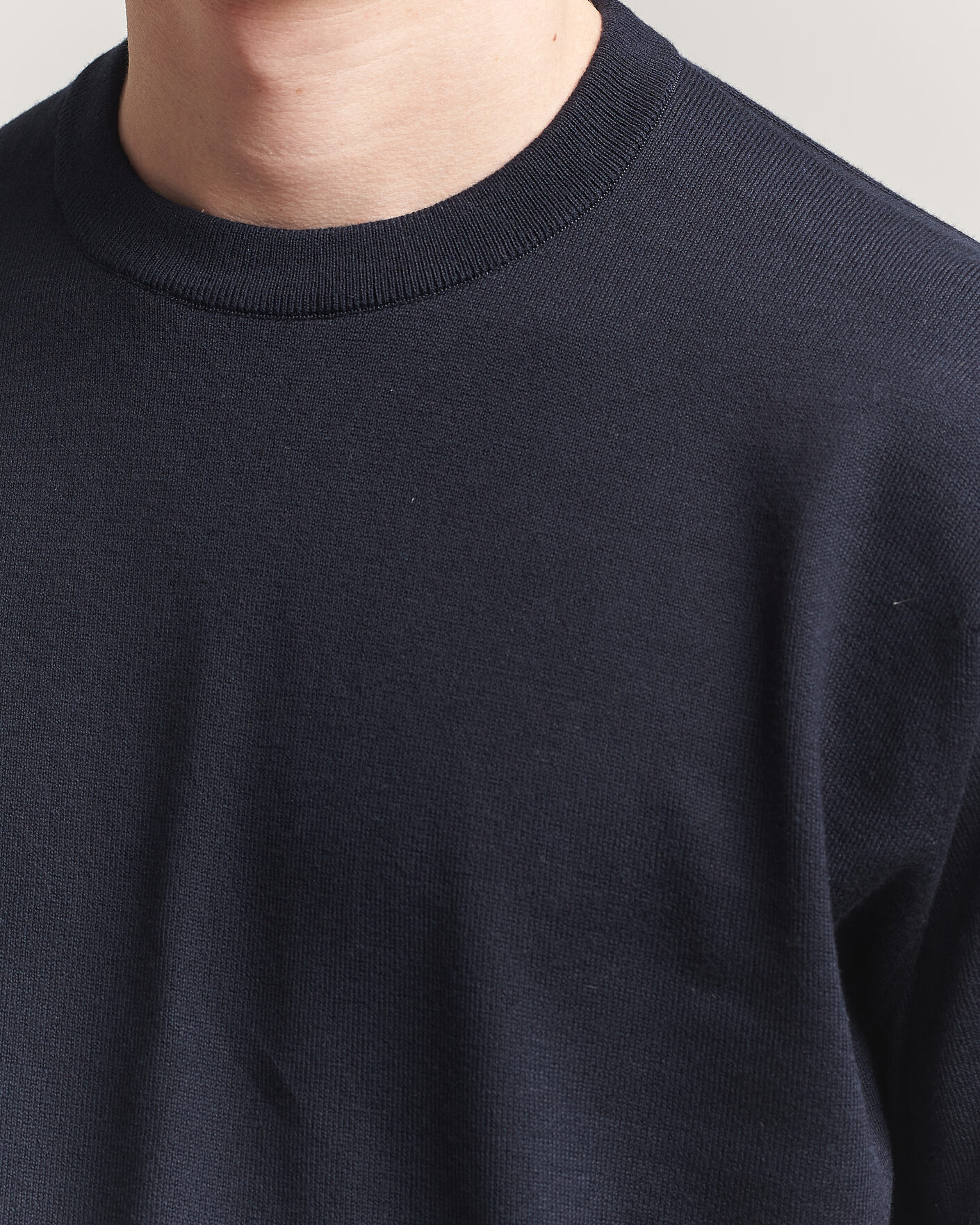 Herr | T-Shirts | John Smedley | Tindall Sea Island Cotton T-Shirt Navy