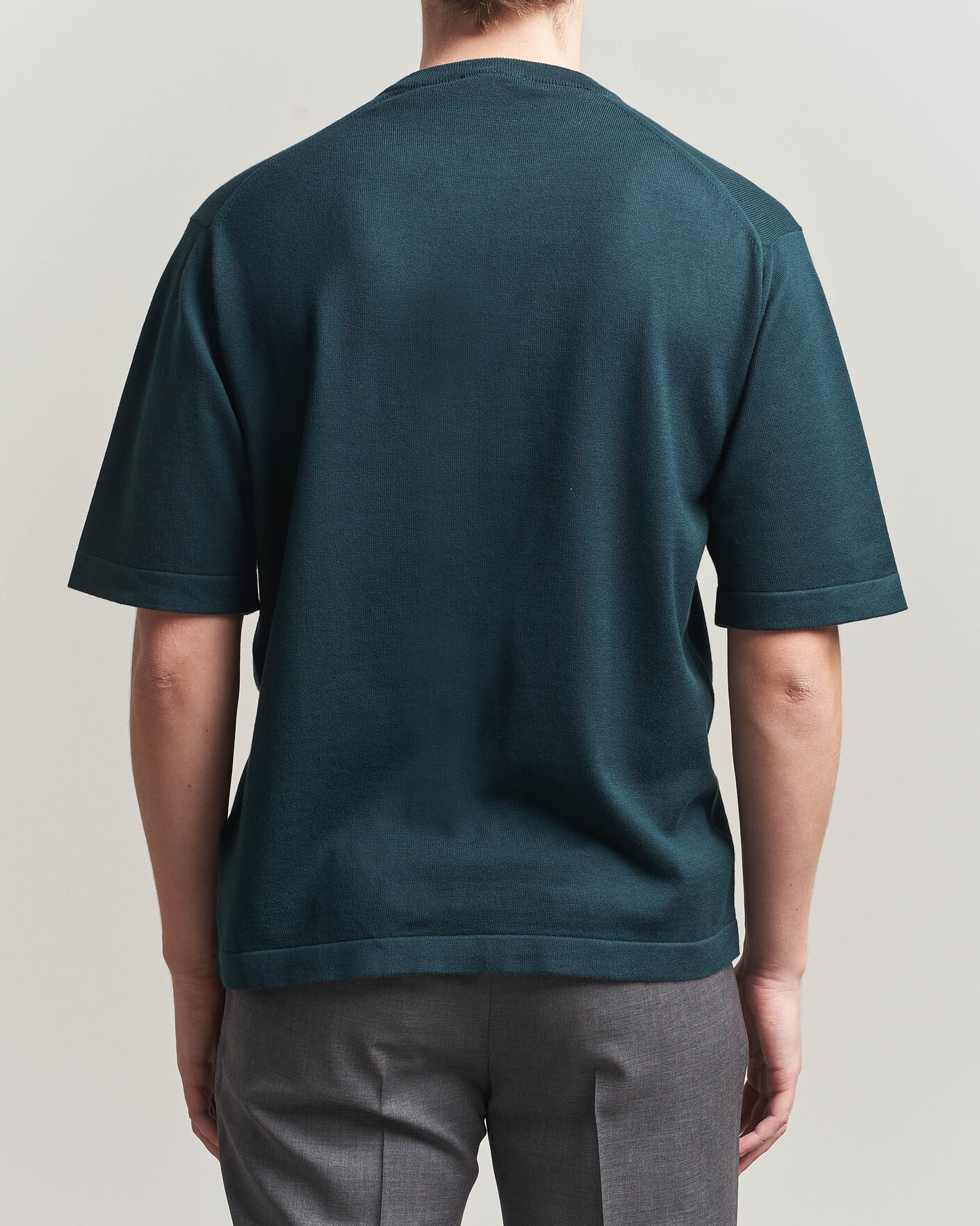 Herr | T-Shirts | John Smedley | Tindall Sea Island Cotton T-Shirt Rainforest