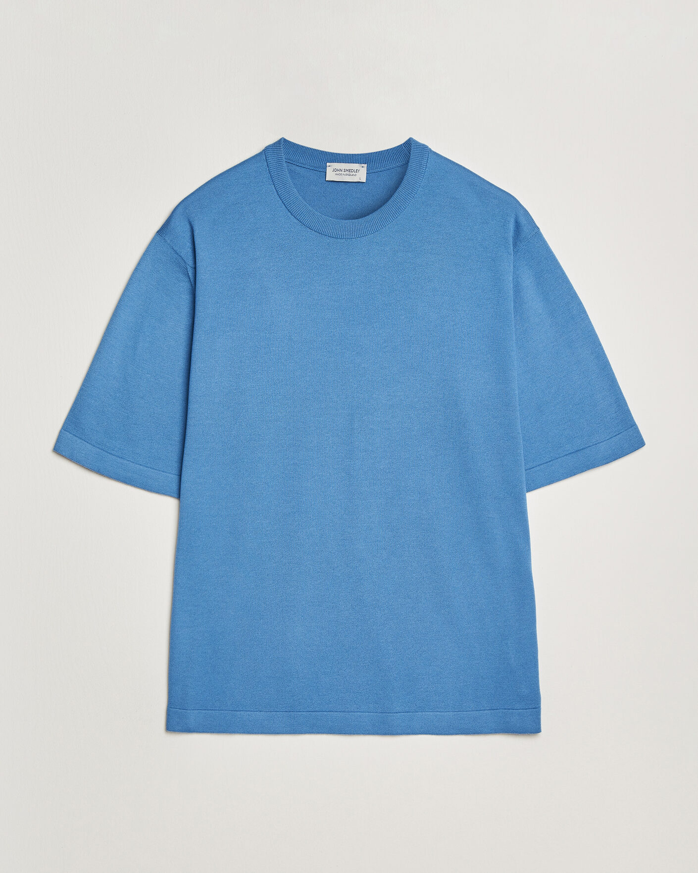 Herr | T-Shirts | John Smedley | Tindall Sea Island Cotton T-Shirt Skye Blue