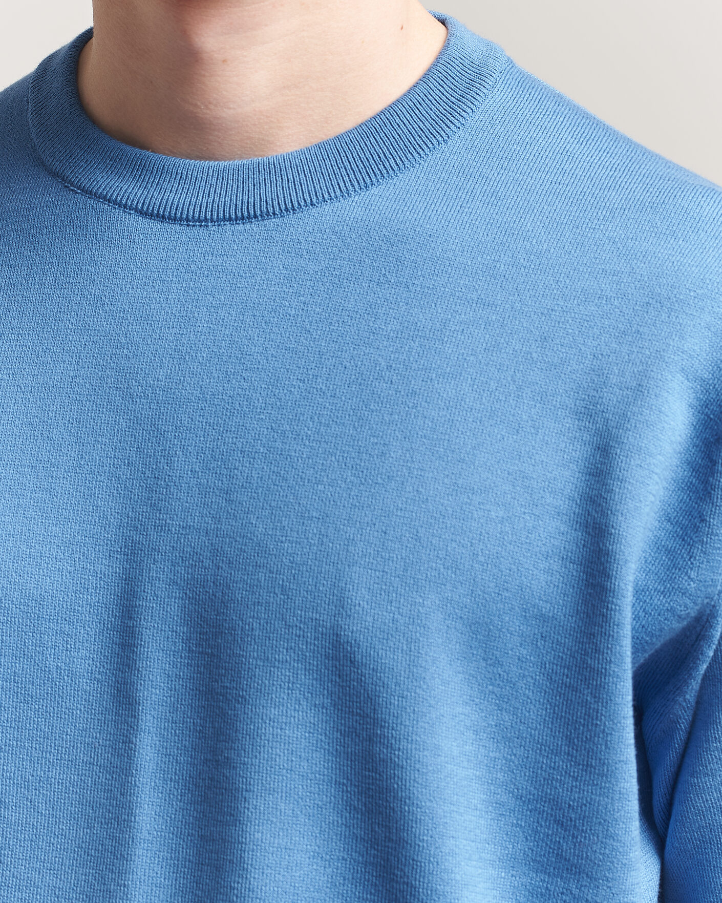 Herr | T-Shirts | John Smedley | Tindall Sea Island Cotton T-Shirt Skye Blue