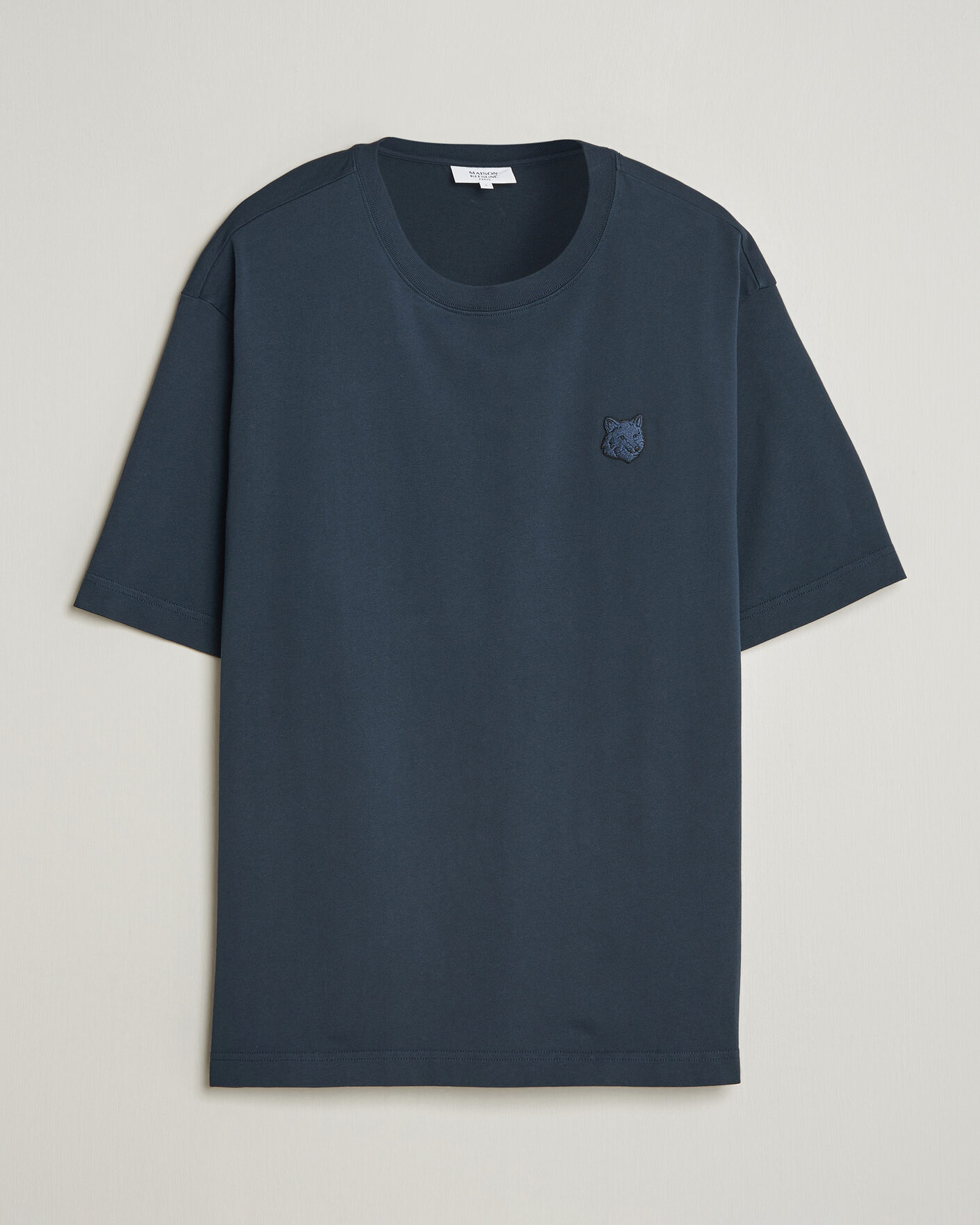 Herr | T-Shirts | Maison Kitsuné | Tonal Fox Head T-Shirt Navy