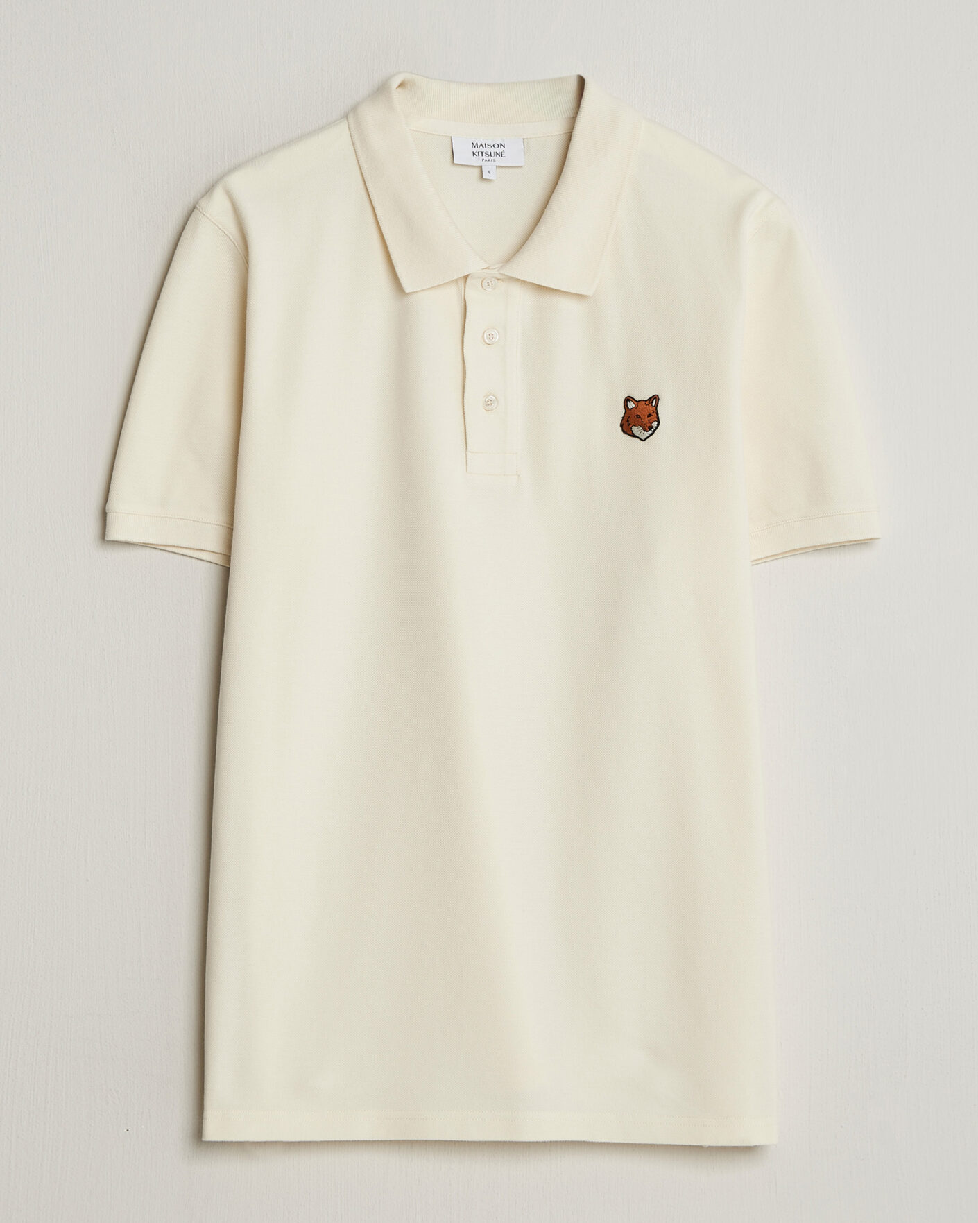 Herr | Pikéer | Maison Kitsuné | Fox Head Polo Noble Beige