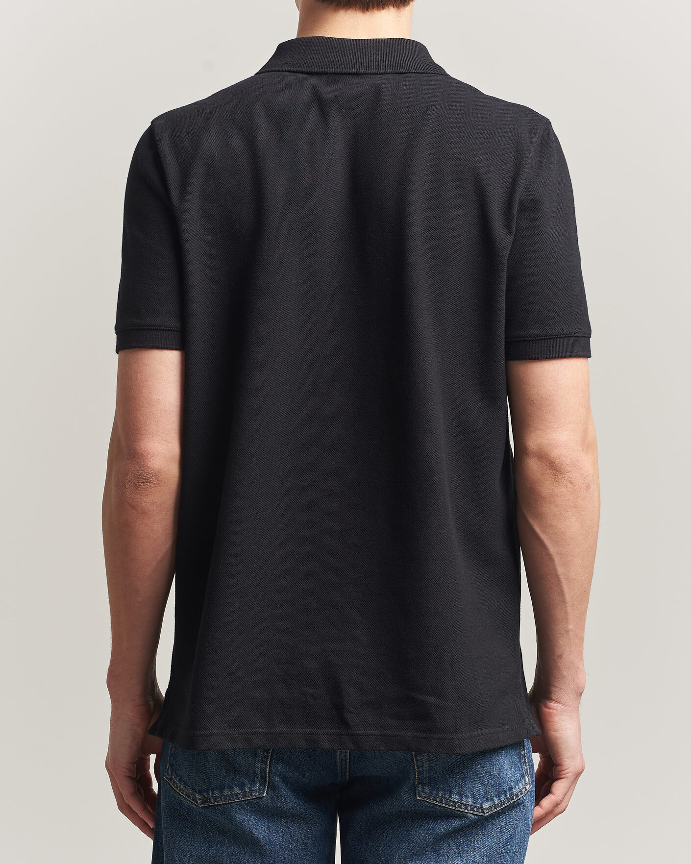 Herr | Pikéer | Maison Kitsuné | Fox Head Polo Black