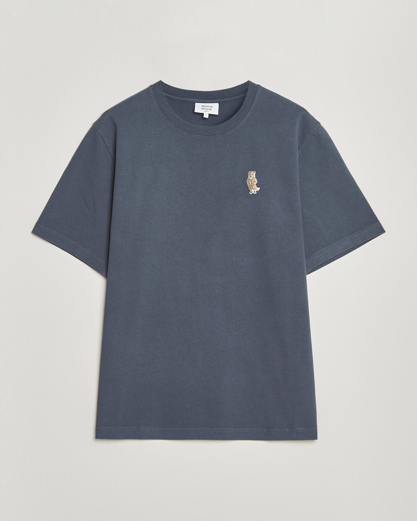 Herr | T-Shirts | Maison Kitsuné | Dressed Fox T-Shirt Shadow Blue