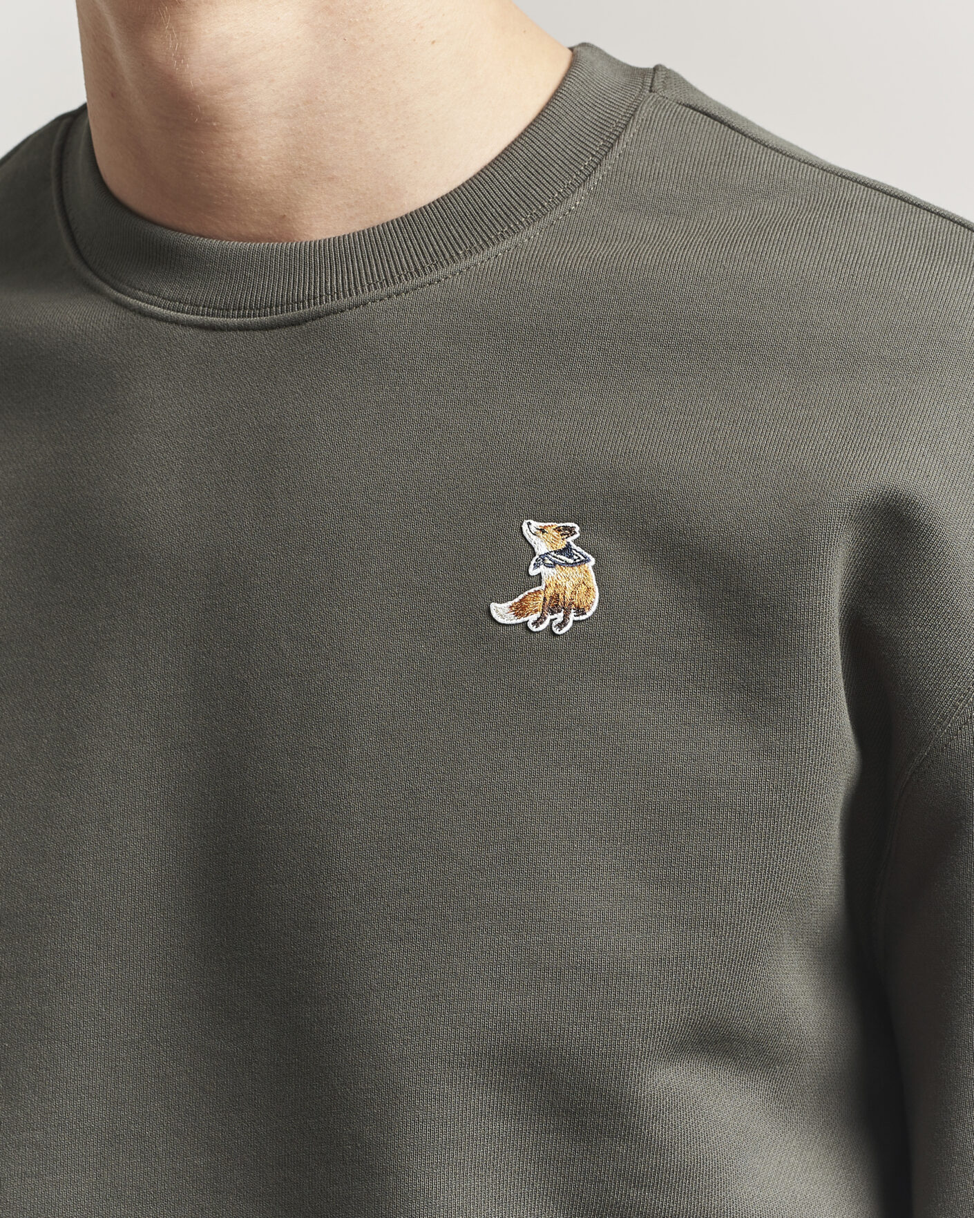 Herr | Tröjor | Maison Kitsuné | Dreaming Fox Sweatshirt Beluga