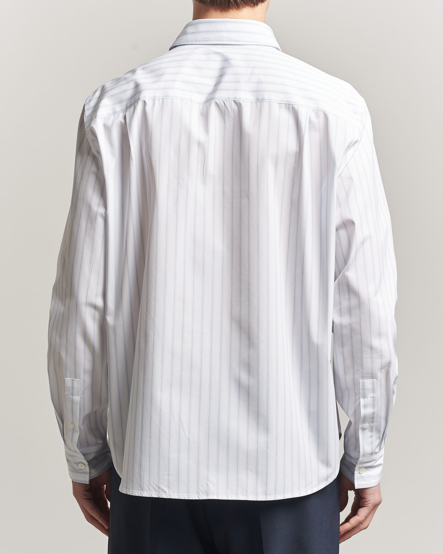 Herr | Skjortor | Maison Kitsuné | Casual Striped Shirt Blue/White