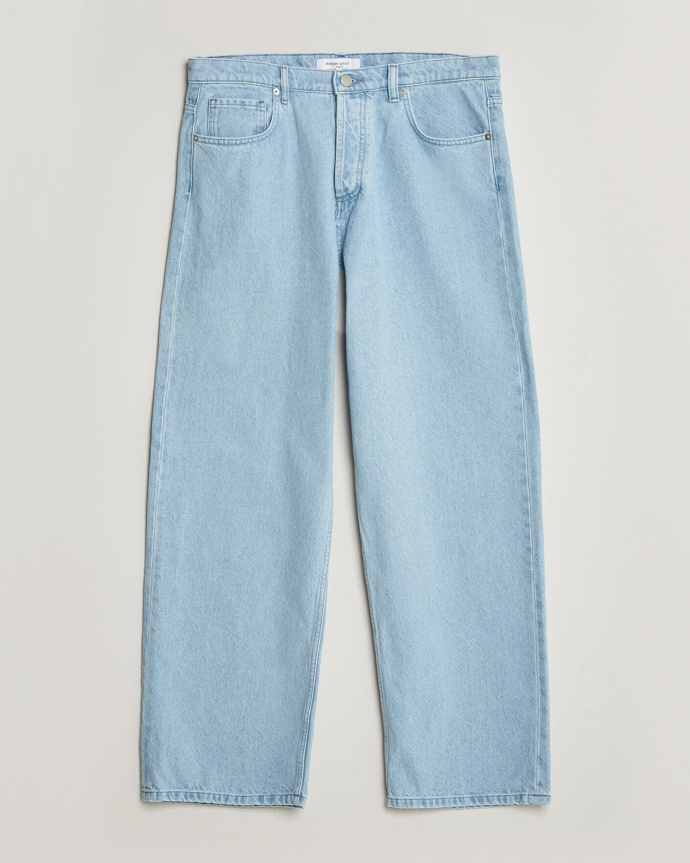 Herr | Byxor | Maison Kitsuné | Wide Fit Jeans Light Washed Indigo