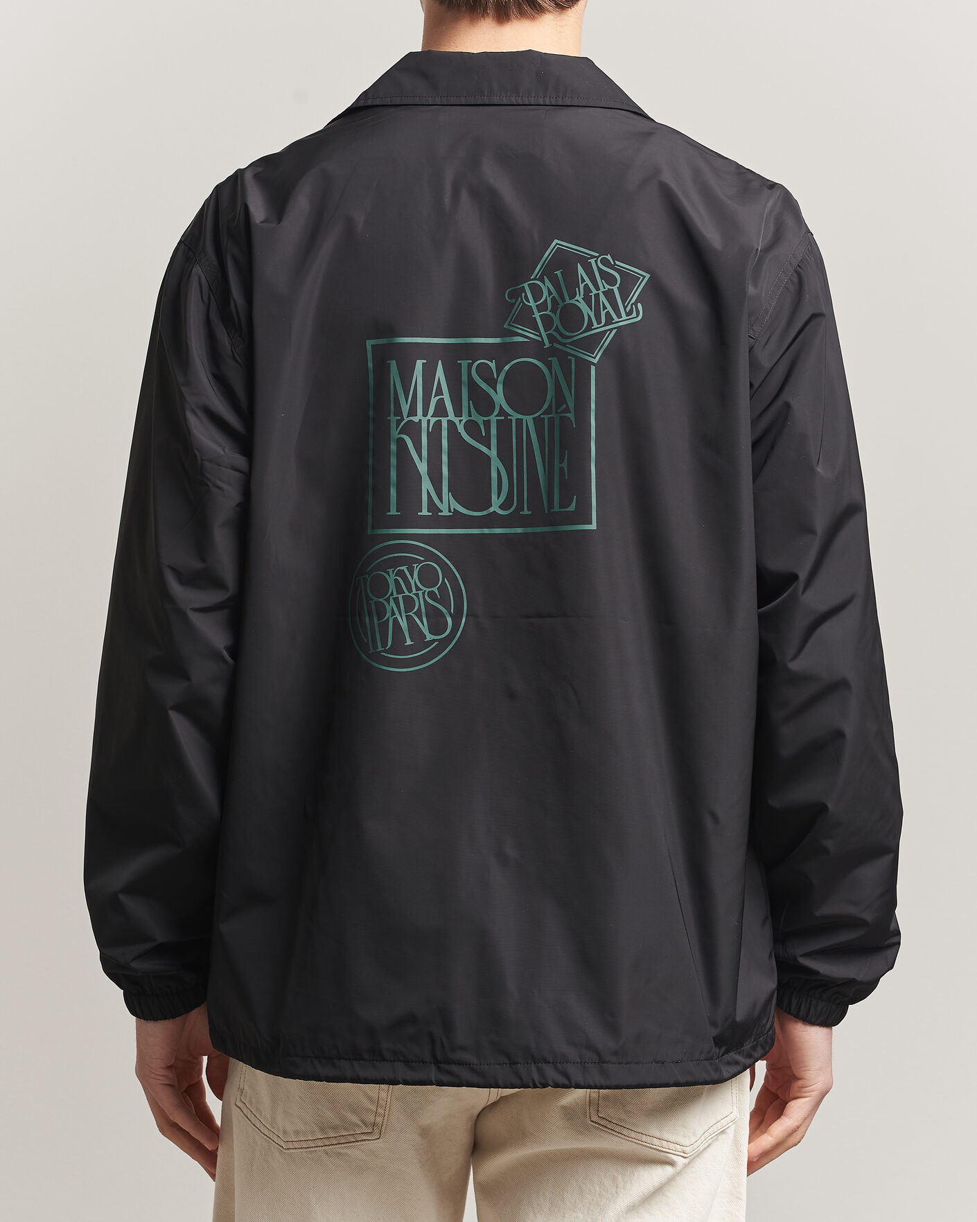 Herr | Jackor | Maison Kitsuné | Tonal Fox Head Coach Jacket Black