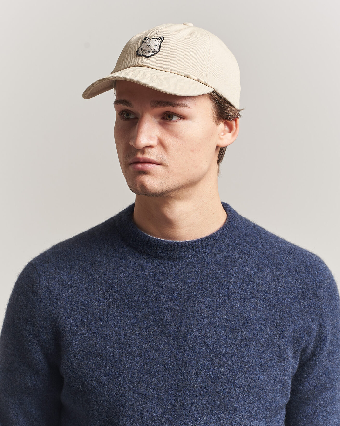 Herr | Hattar & kepsar | Maison Kitsuné | Tonal Fox Head Cap Tea Leaf