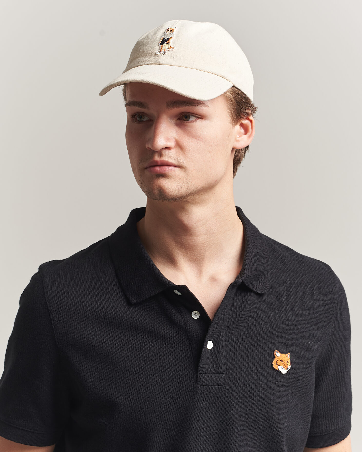 Herr | Hattar & kepsar | Maison Kitsuné | Dressed Fox Cap Noble Beige