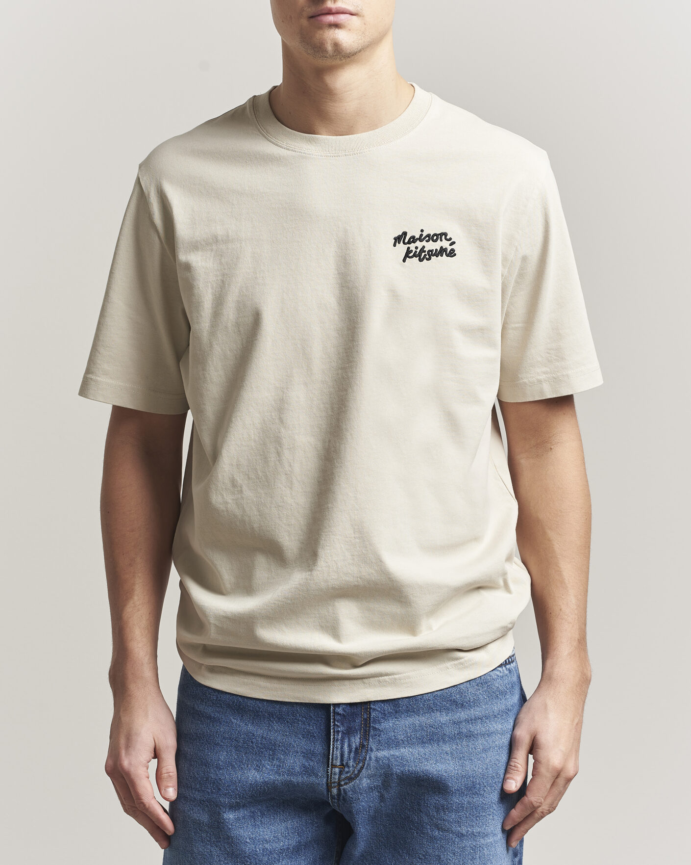 Herr | T-Shirts | Maison Kitsuné | Handwriting T-Shirt Pelican