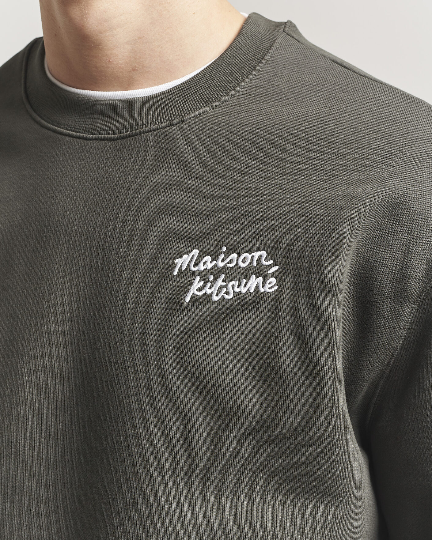 Herr | Tröjor | Maison Kitsuné | Handwriting Sweatshirt Beluga