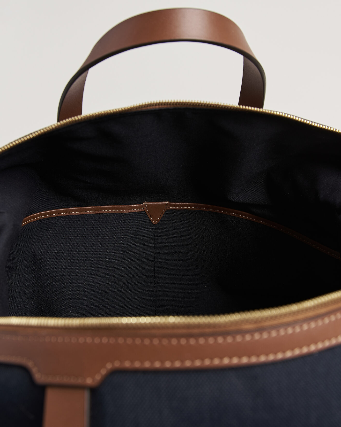Herr | Väskor | Mismo | M/S Avail 48h Nylon Weekendbag Deep Sea Blue/Cuoio
