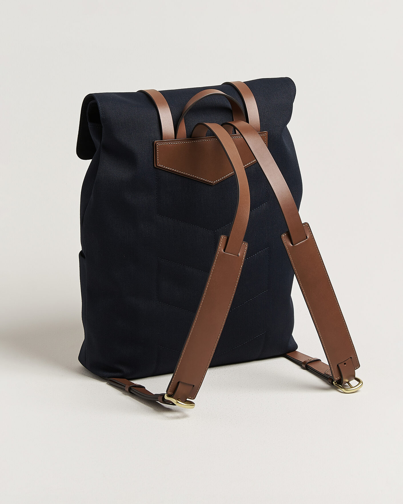 Herr | Väskor | Mismo | M/S Nylon Backpack Deep Sea Blue/Cuoio
