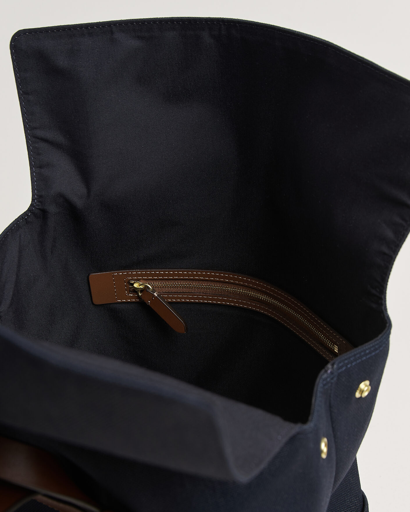 Herr | Väskor | Mismo | M/S Nylon Backpack Deep Sea Blue/Cuoio