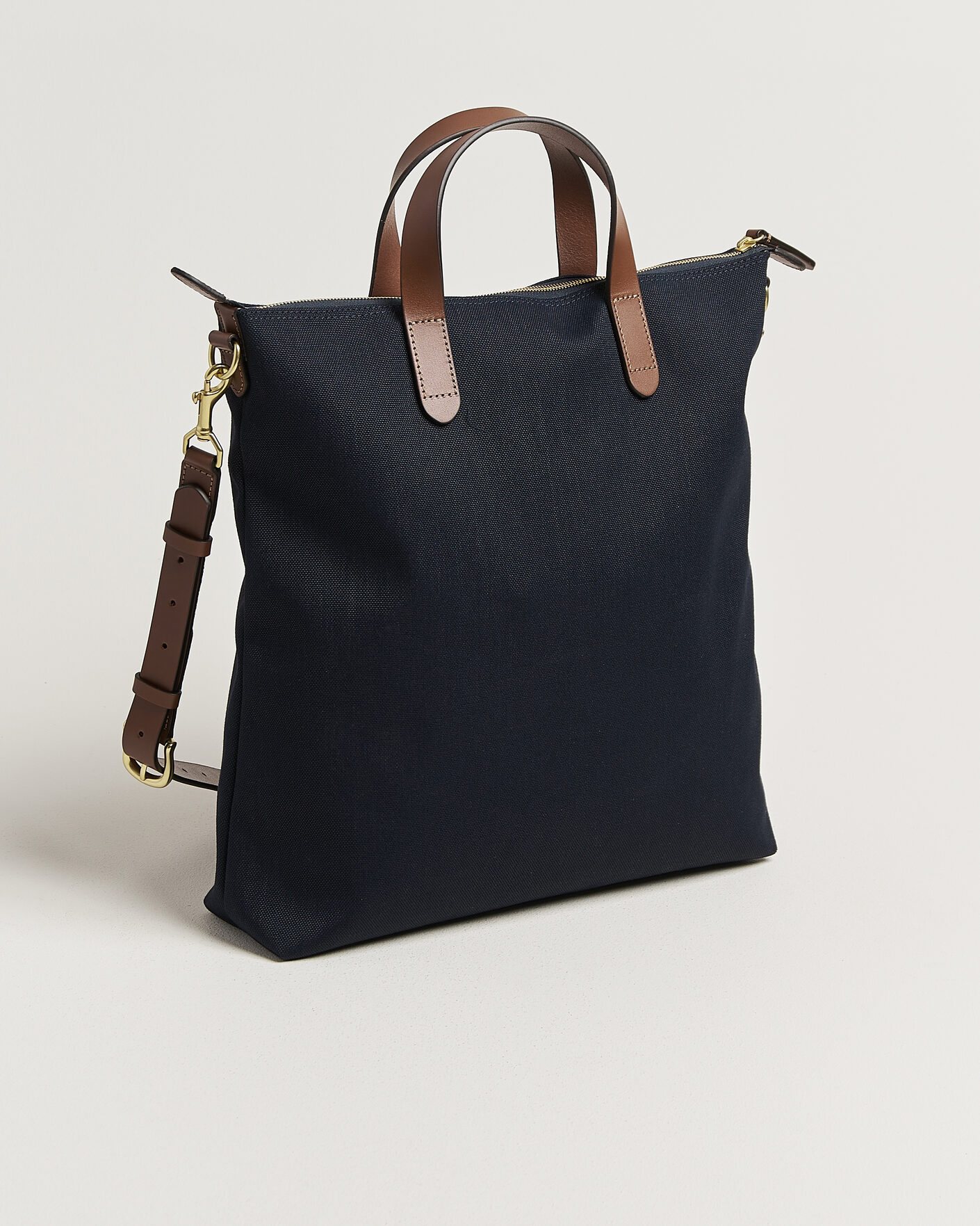 Herr | Väskor | Mismo | M/S Canvas Shopper Deep Sea Blue/Cuoio