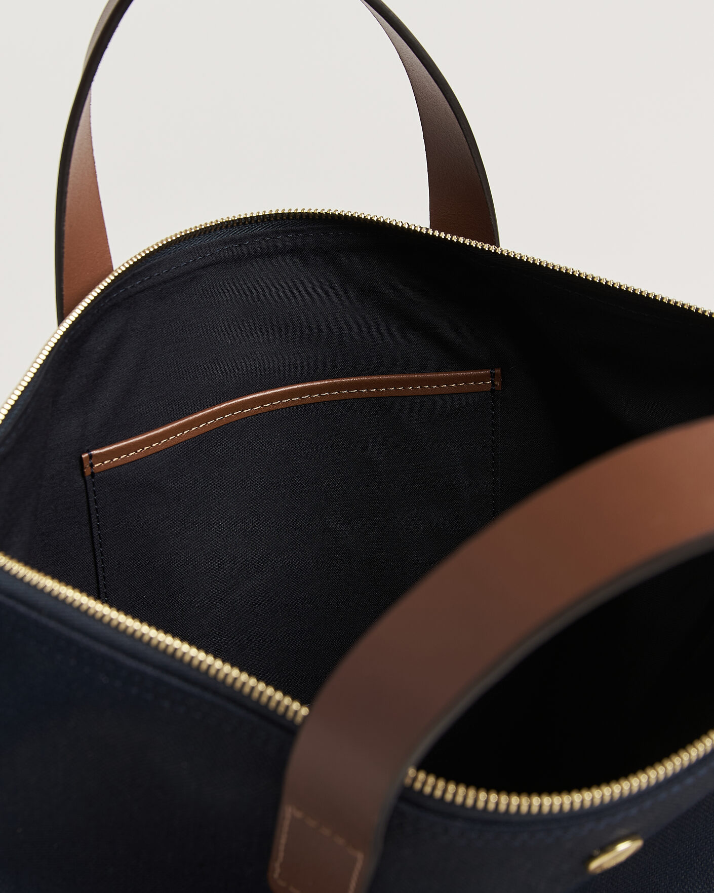 Herr | Väskor | Mismo | M/S Canvas Shopper Deep Sea Blue/Cuoio