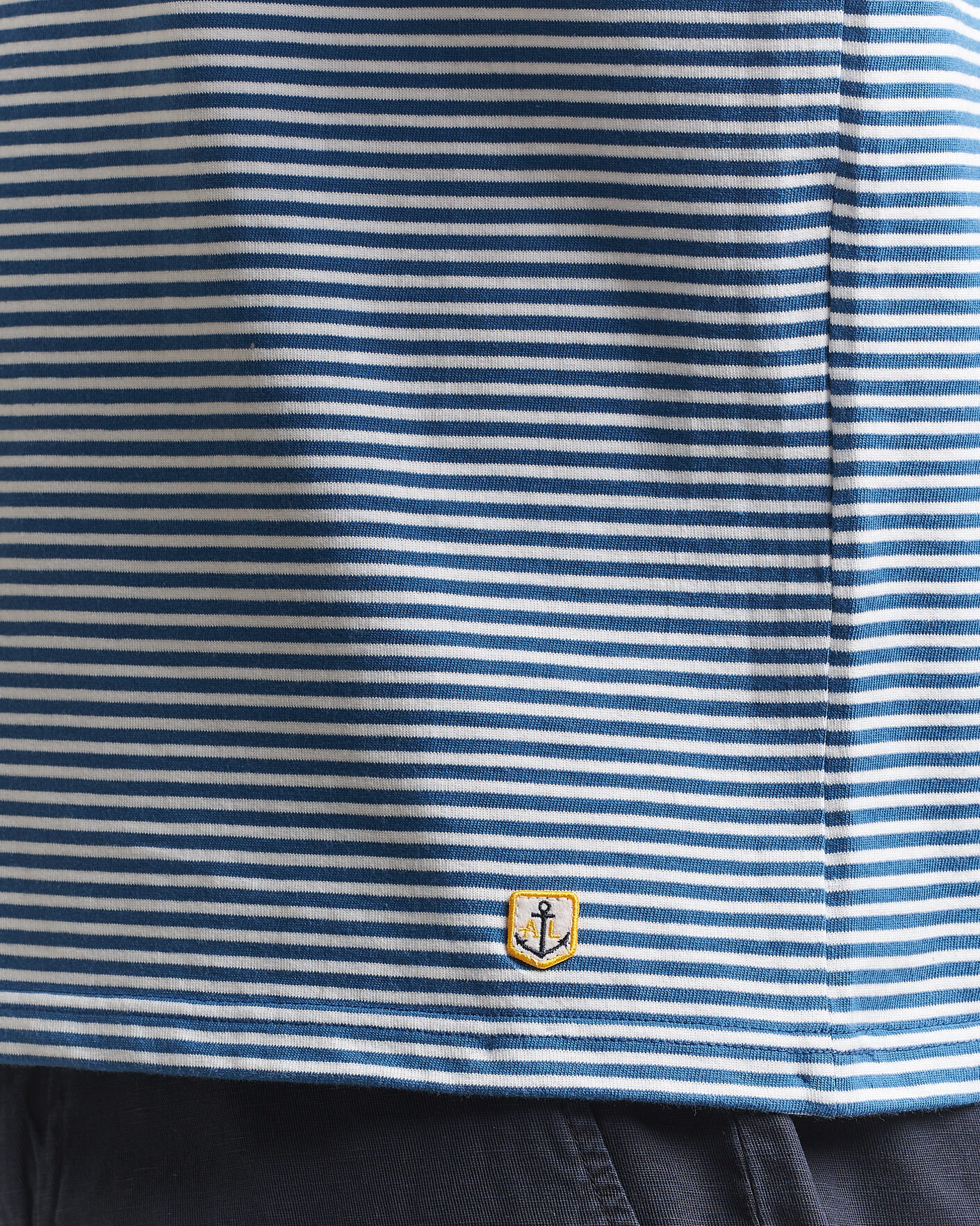 Herr | T-Shirts | Armor-lux | Callac Héritage Stripe T-Shirt Dark Blue/Blanc