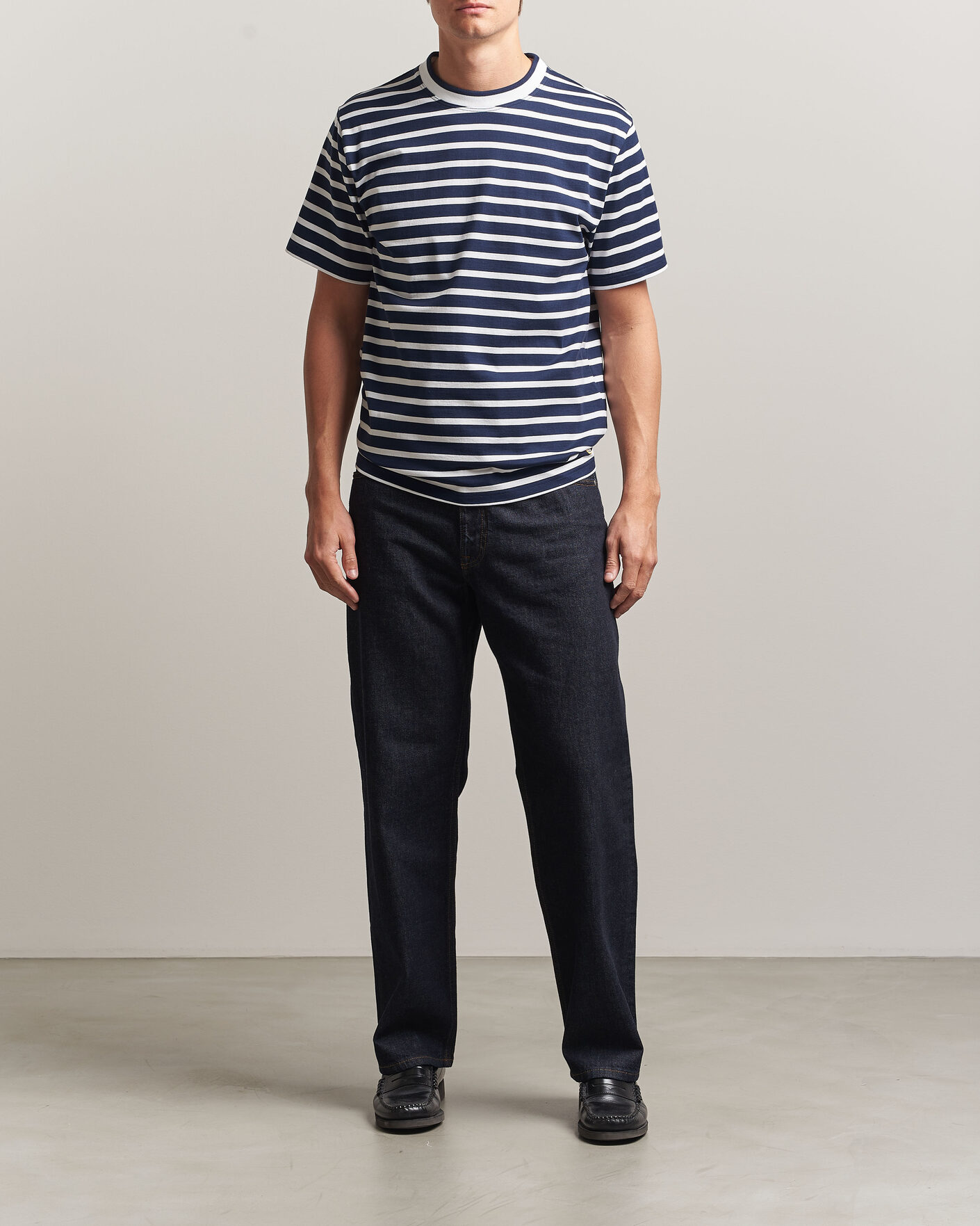 Herr | T-Shirts | Armor-lux | Heritage Callac Stripe T-Shirt Marine/Blanc