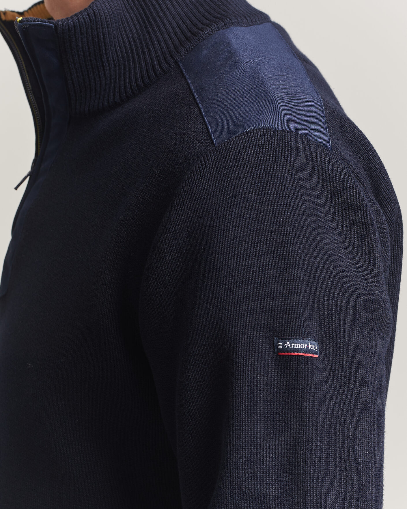 Herr | Tröjor | Armor-lux | Workwear Half Zip Marine Deep