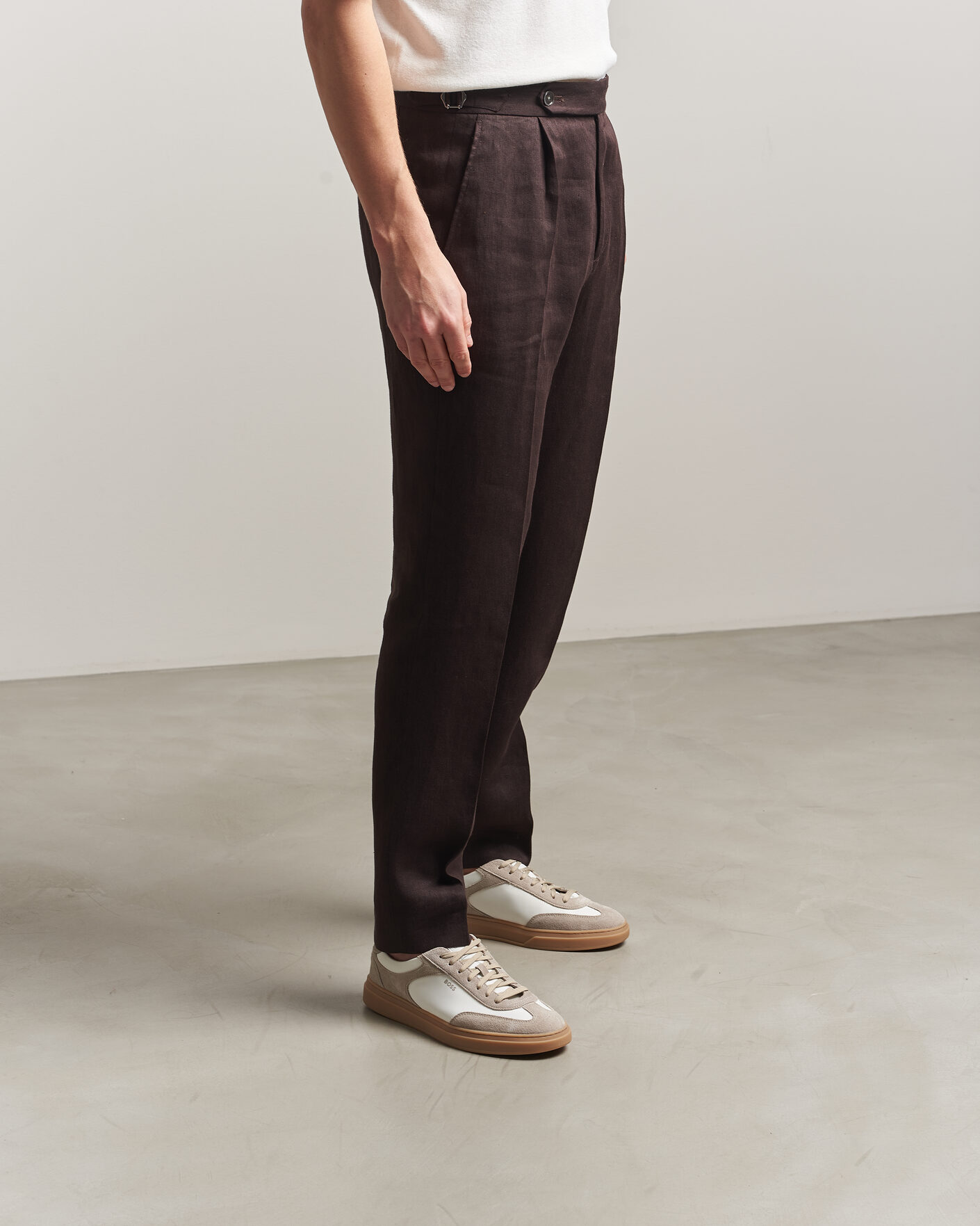 Herr | Sneakers | BOSS BLACK | Kieran Suede/Nylon Sneaker Medium Beige