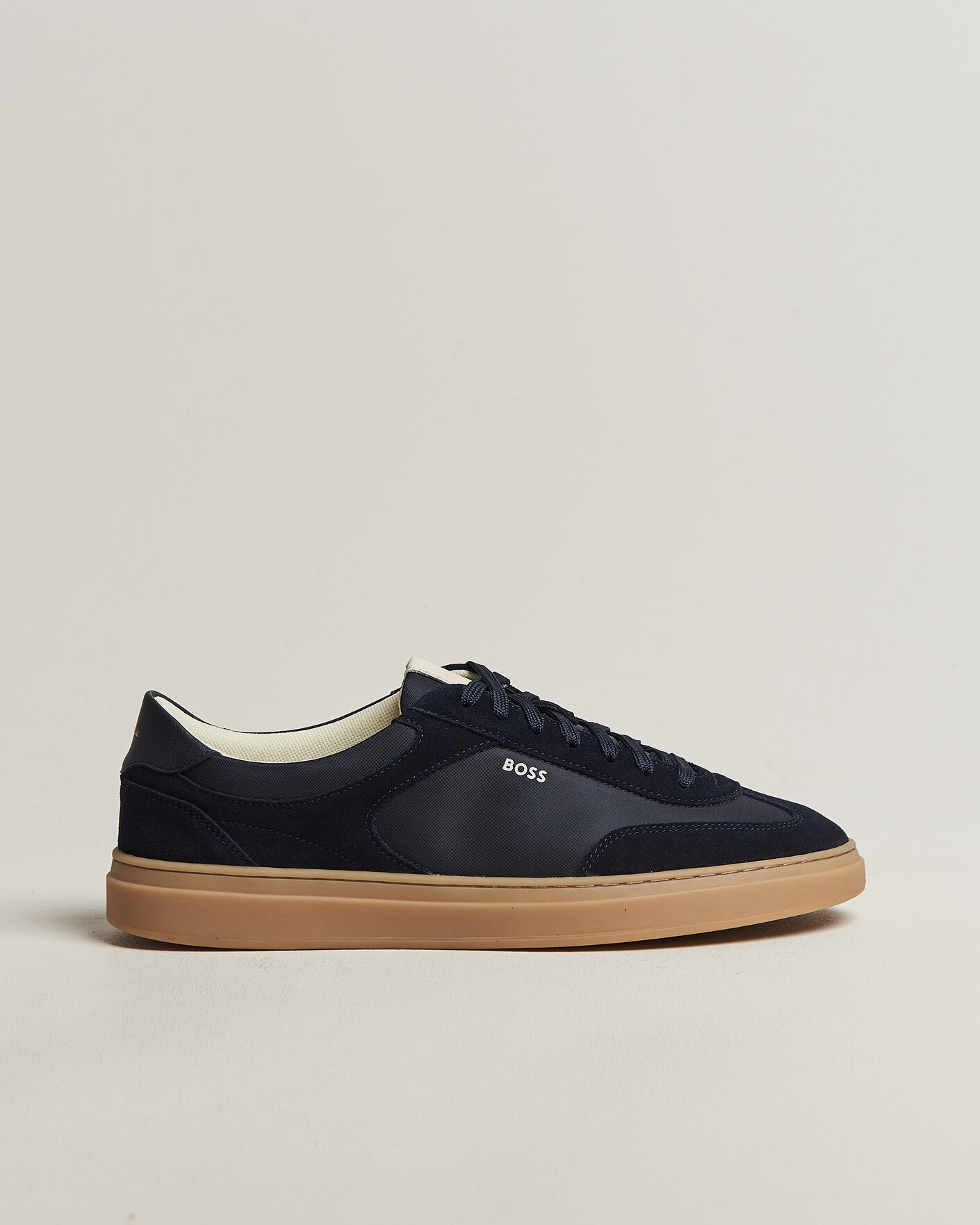 Herr | Sneakers | BOSS BLACK | Kieran Suede/Nylon Sneaker Dark Blue
