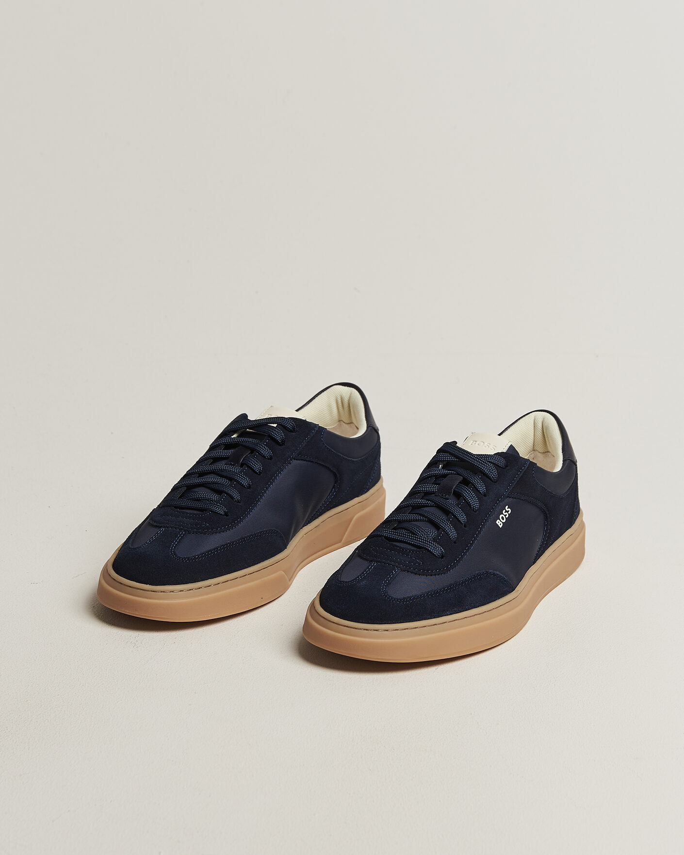 Herr | Sneakers | BOSS BLACK | Kieran Suede/Nylon Sneaker Dark Blue
