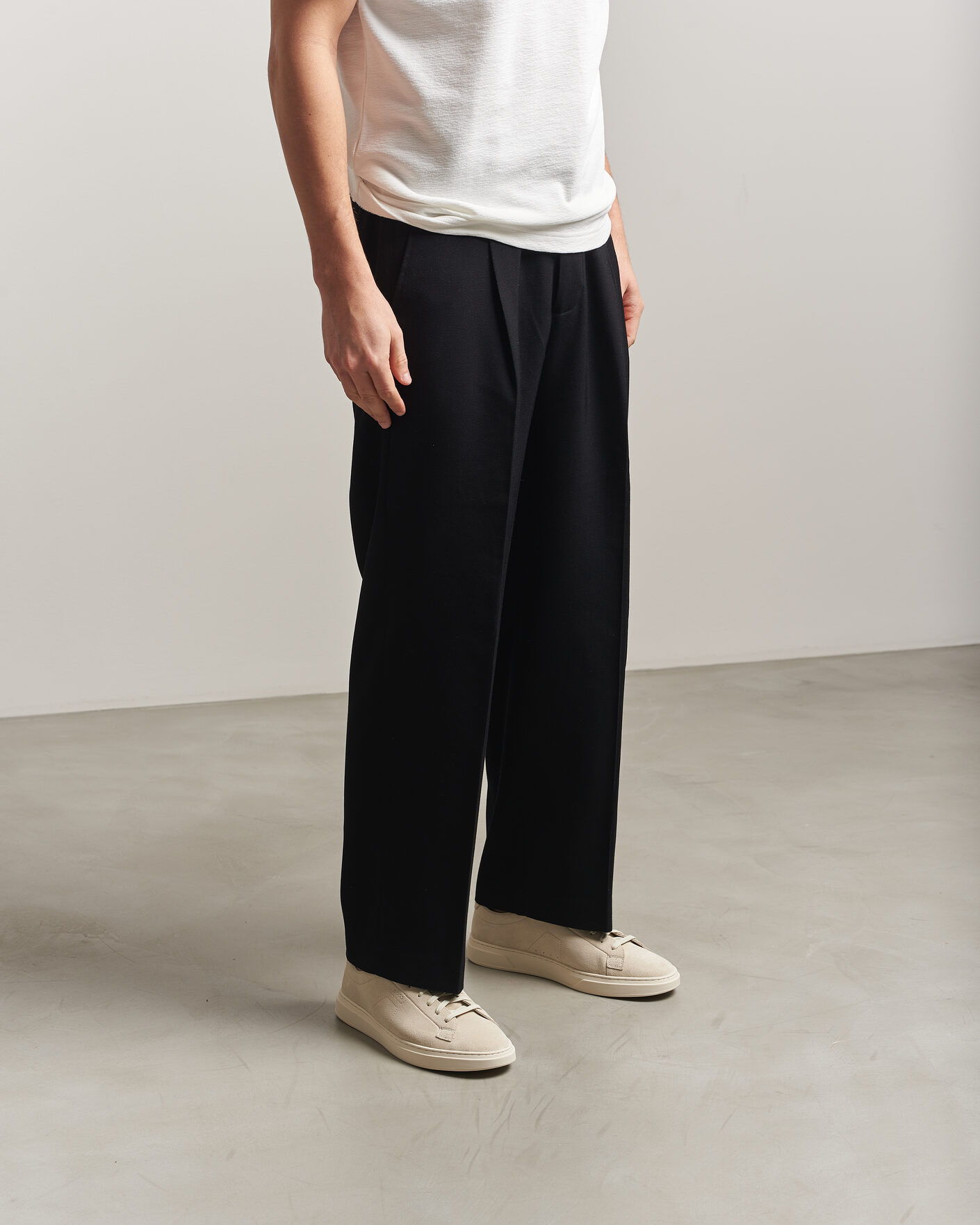 Herr | Sneakers | BOSS BLACK | Kieran Suede Sneaker Open White