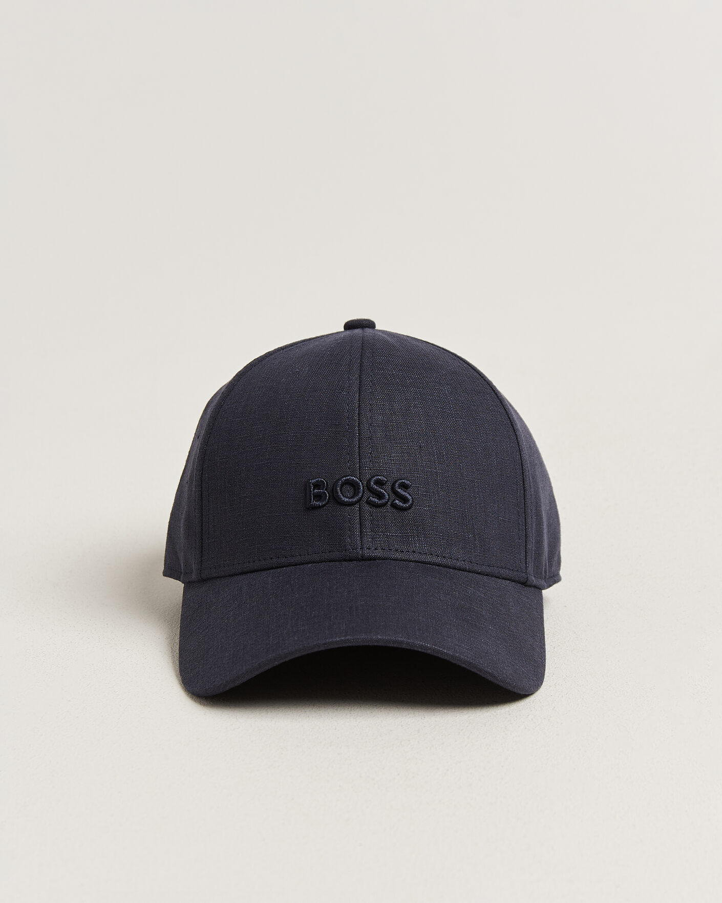 Herr | Hattar & kepsar | BOSS BLACK | Zed Linen Cap Dark Blue