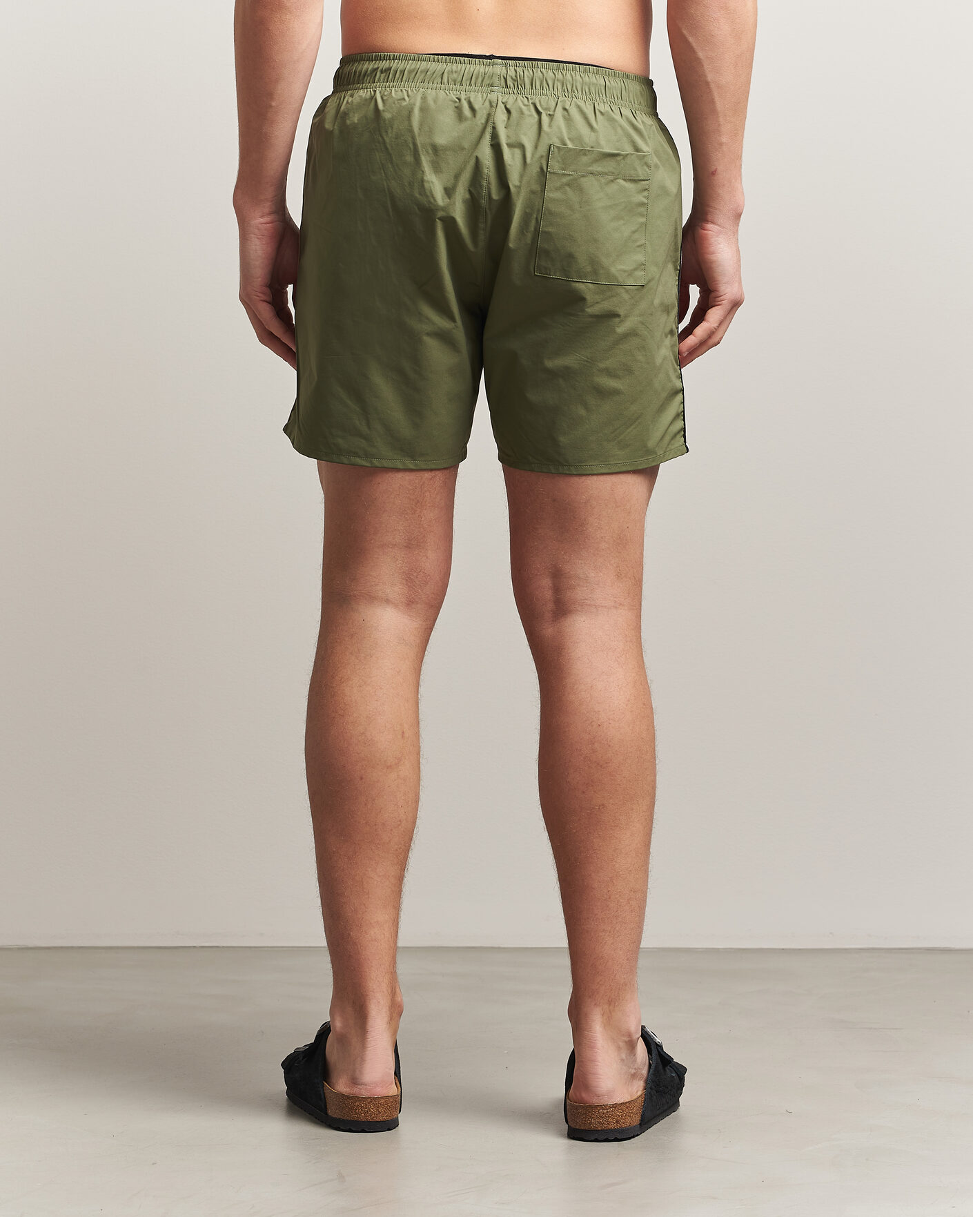 Herr | Badbyxor | BOSS BLACK | Iconic Swimshorts Open Green