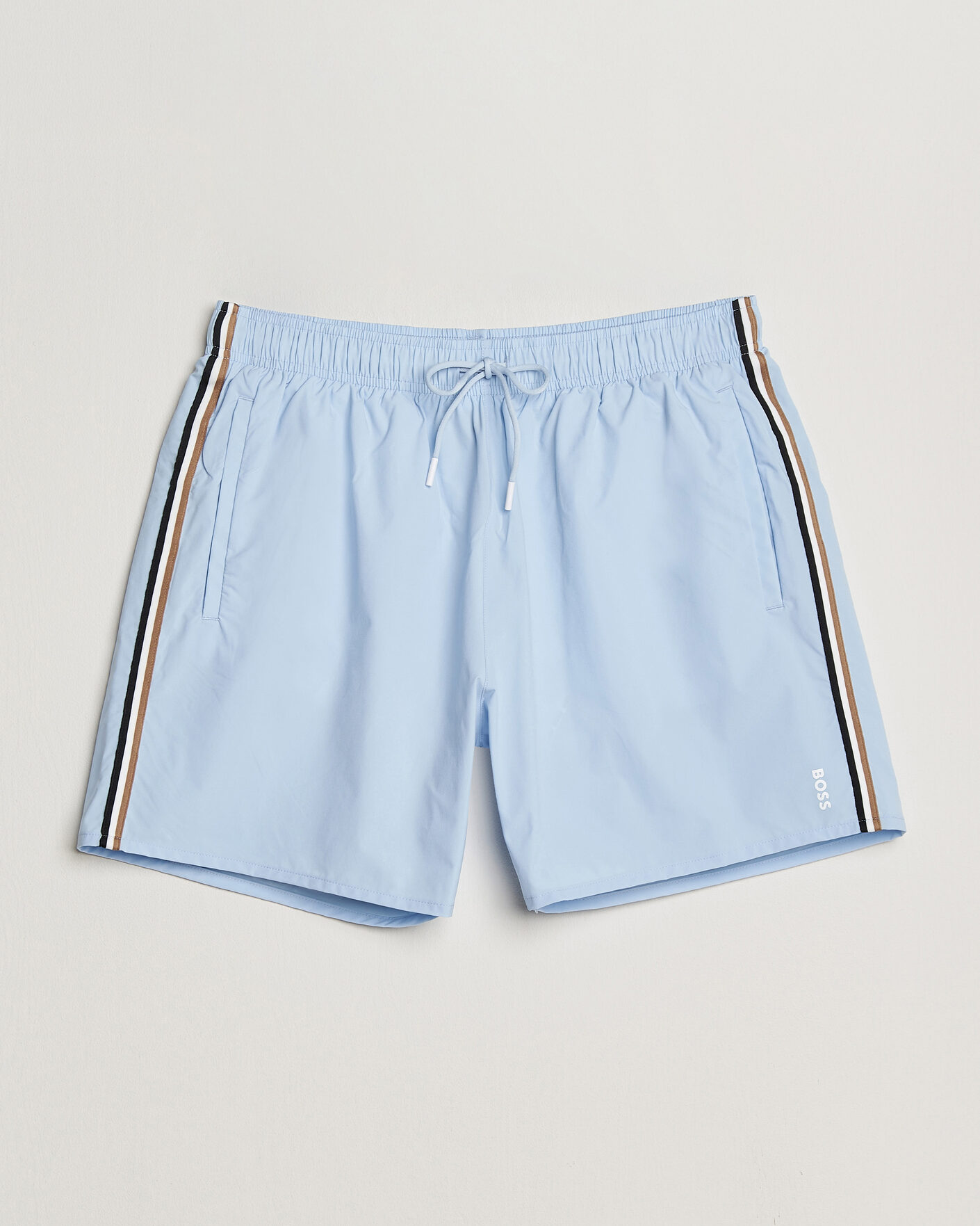 Herr | Badbyxor | BOSS BLACK | Iconic Swimshorts Light Blue