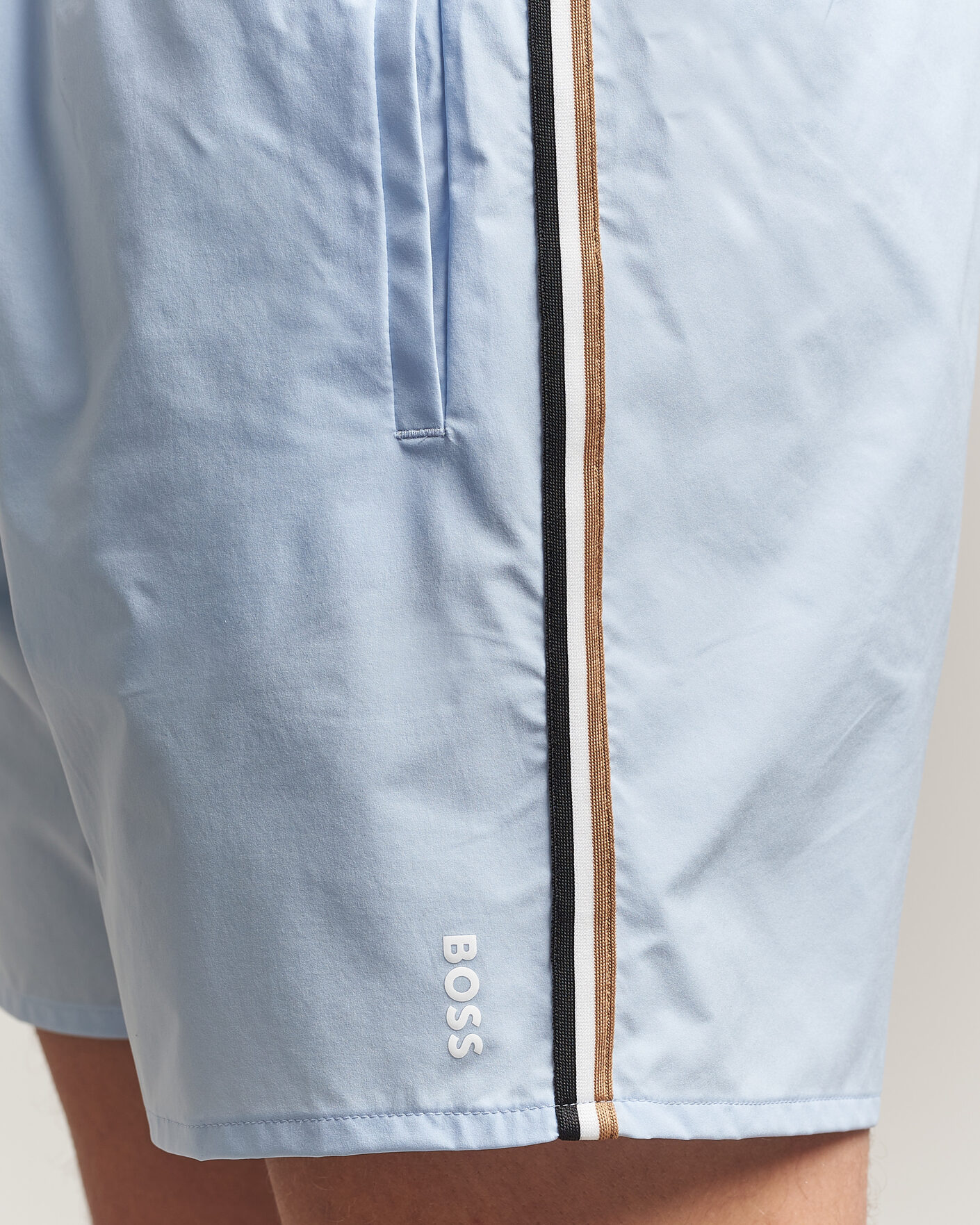 Herr | Badbyxor | BOSS BLACK | Iconic Swimshorts Light Blue