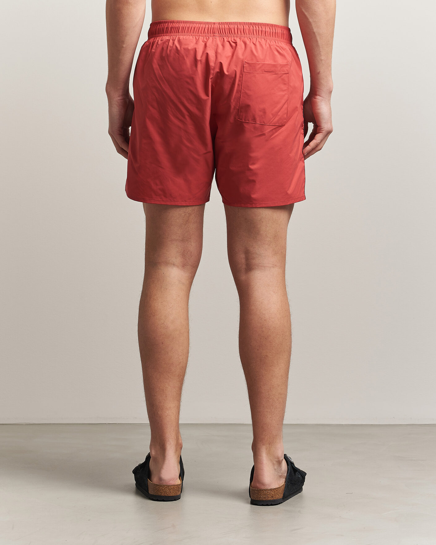 Herr | Badbyxor | BOSS BLACK | Iconic Swimshorts Dark Red