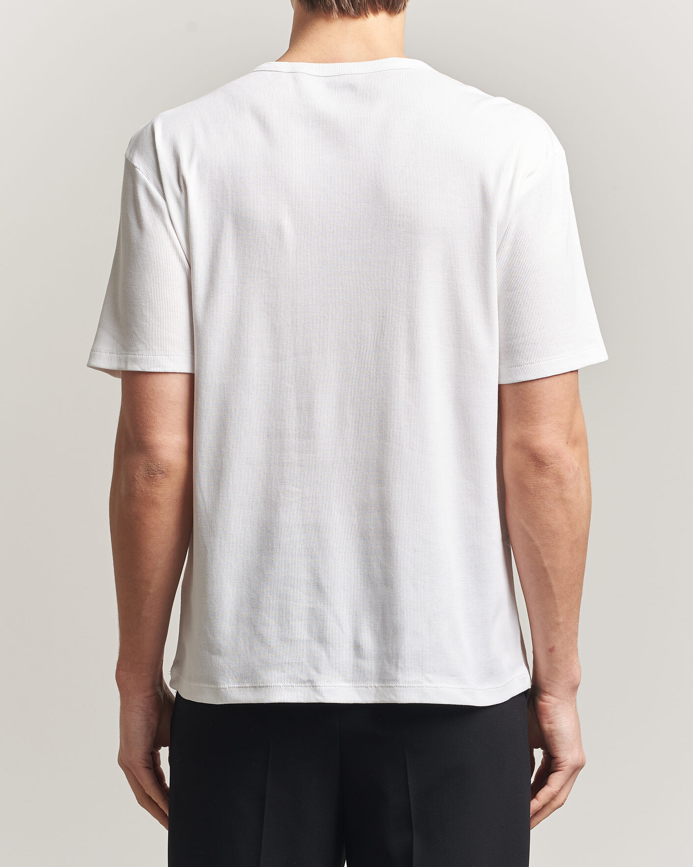 Herr | T-Shirts | BOSS BLACK | 2-Pack Ribbed T-Shirt White