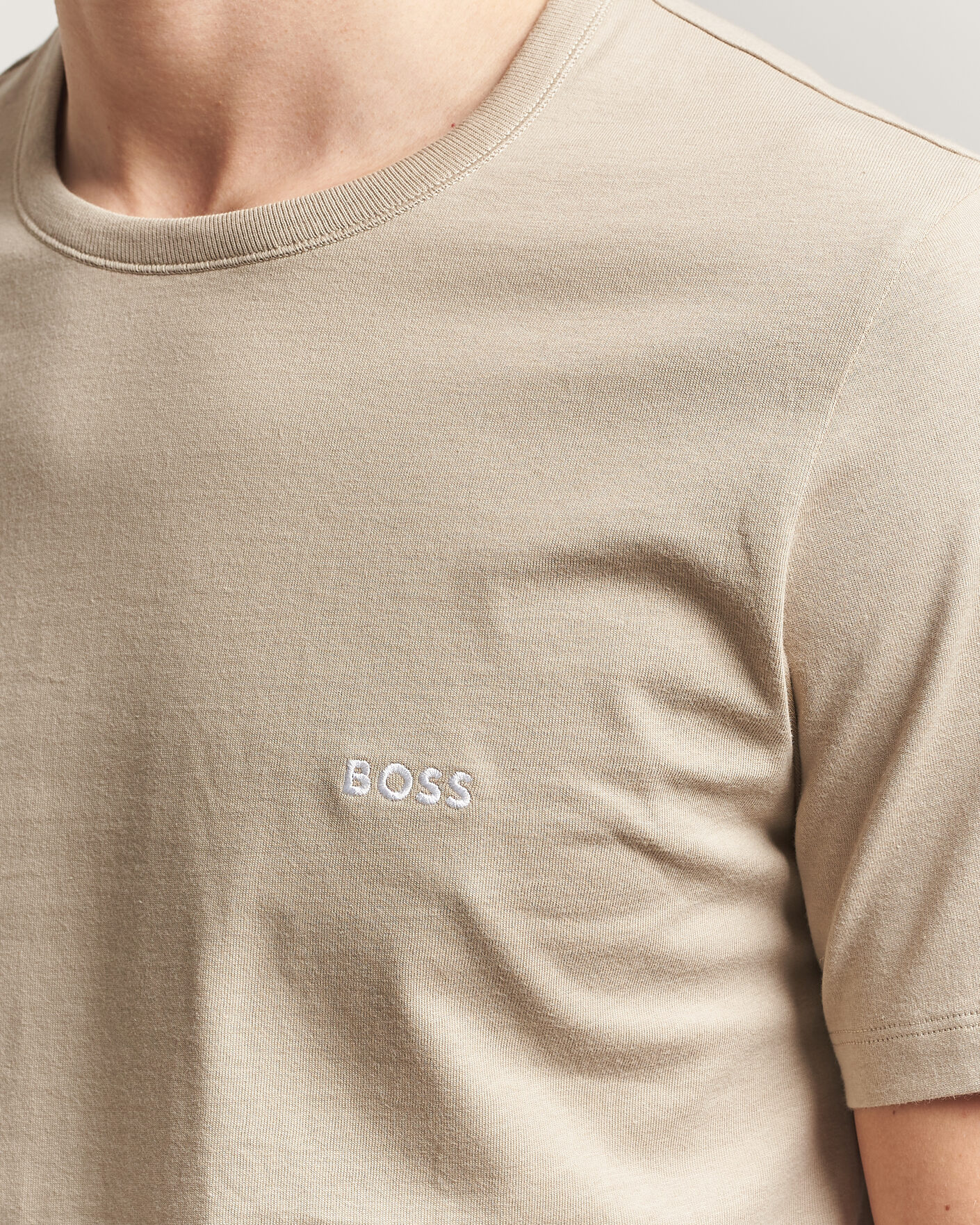 Herr | T-Shirts | BOSS BLACK | 3-Pack Crew Neck T-Shirt White/Blue/Beige