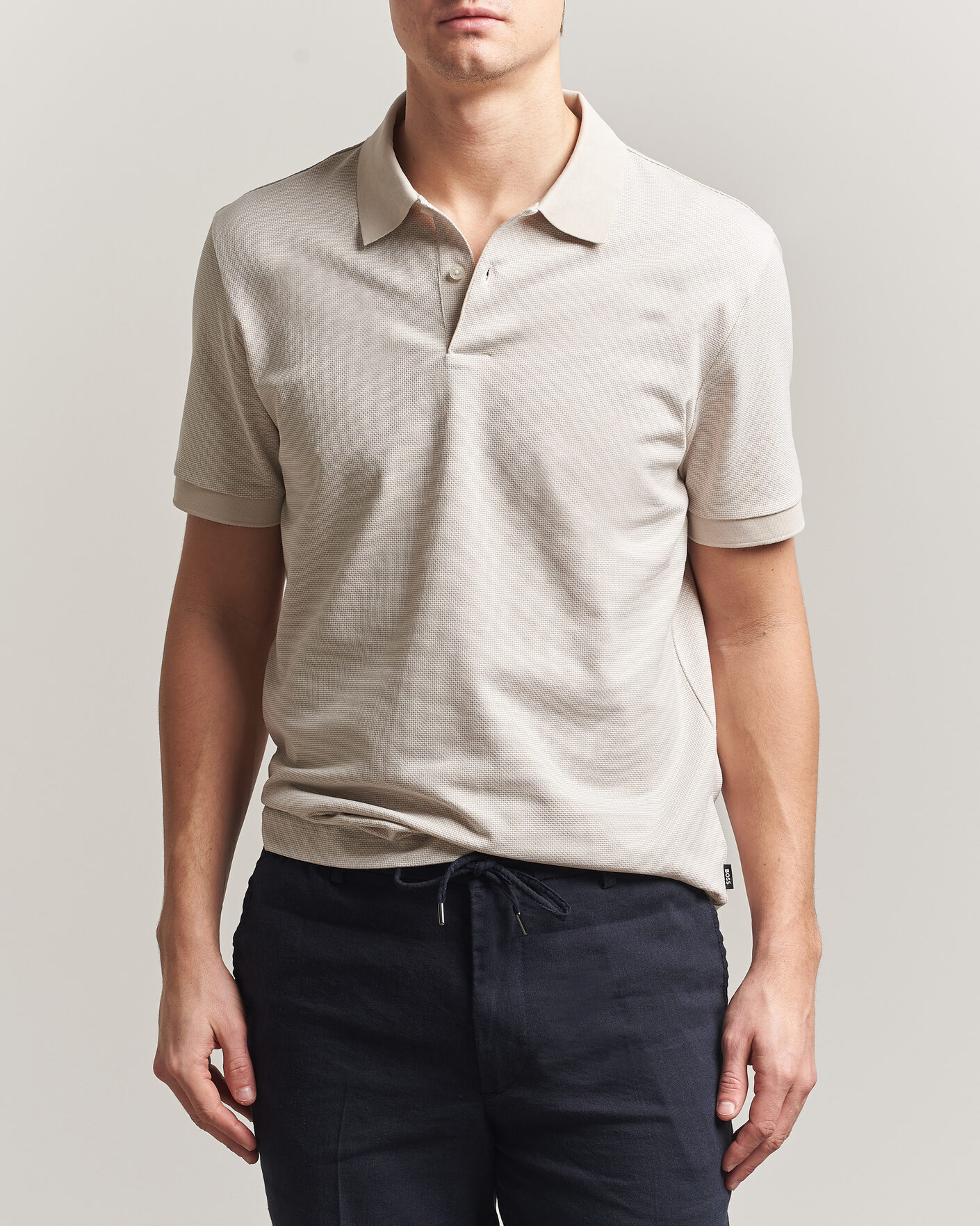 Herr | Pikéer | BOSS BLACK | Parlay Jersey Polo Open Beige