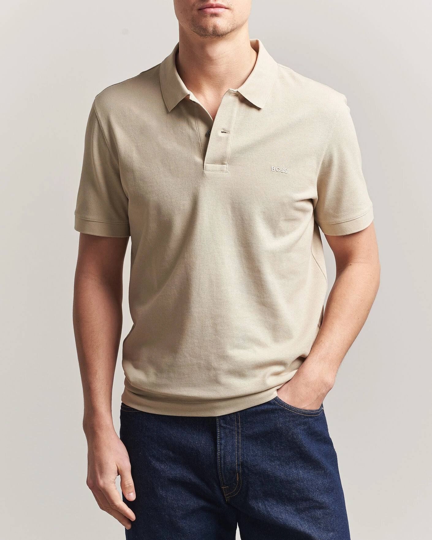 Herr | Pikéer | BOSS BLACK | Pallas Polo Open Beige