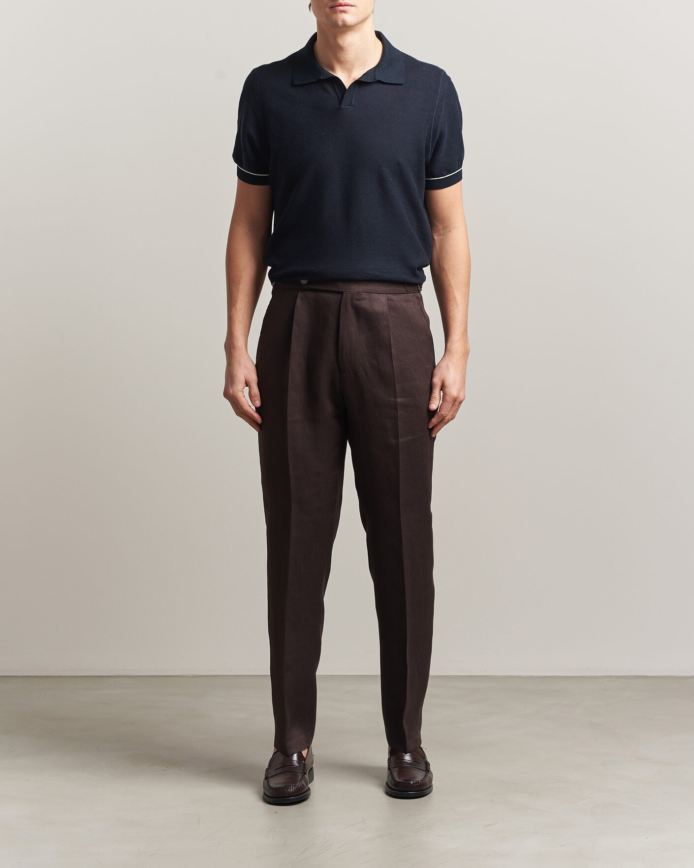 Herr | Pikéer | BOSS BLACK | Narciso Knitted Polo Dark Blue