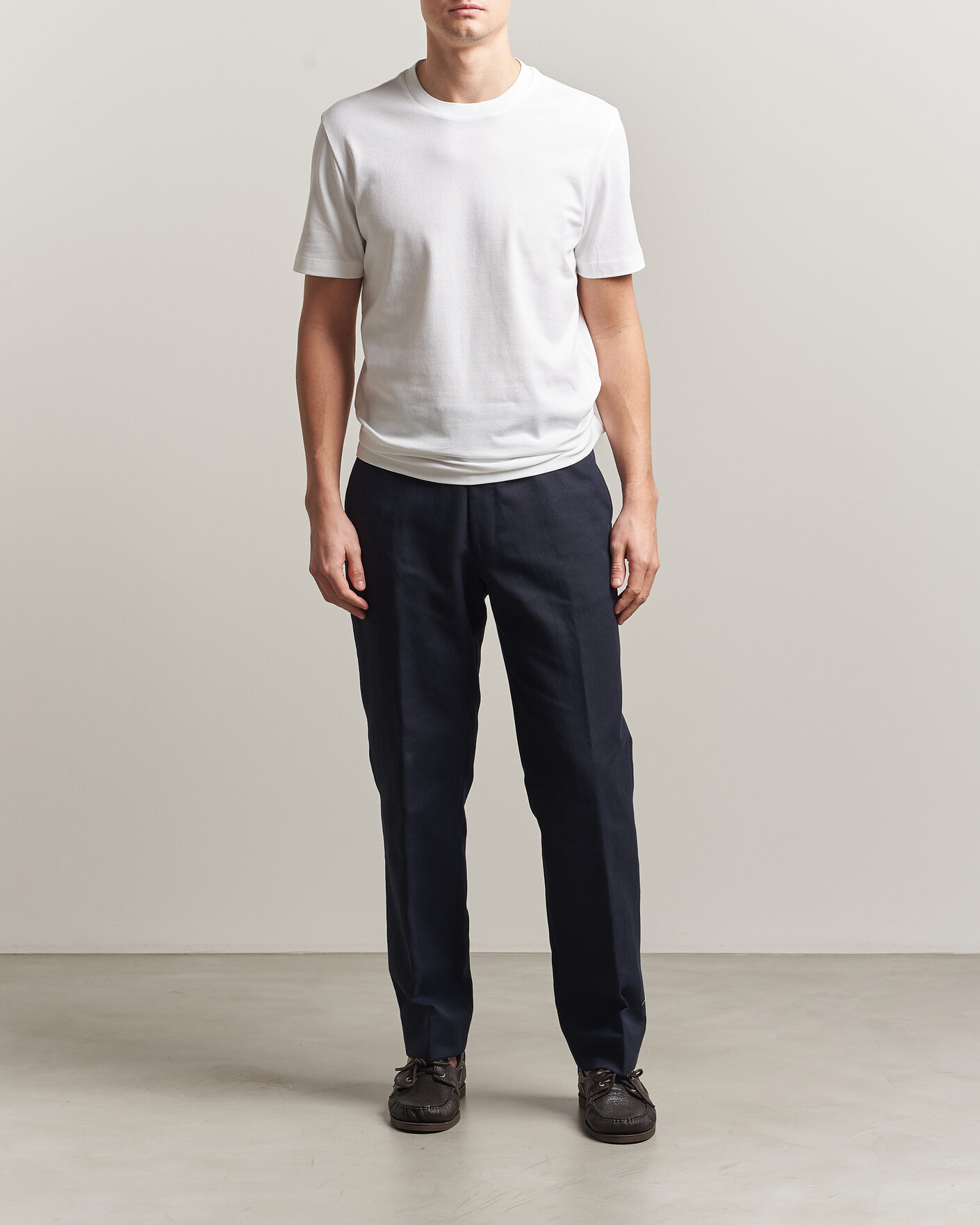 Herr | T-Shirts | BOSS BLACK | Thompson Structured T-Shirt White