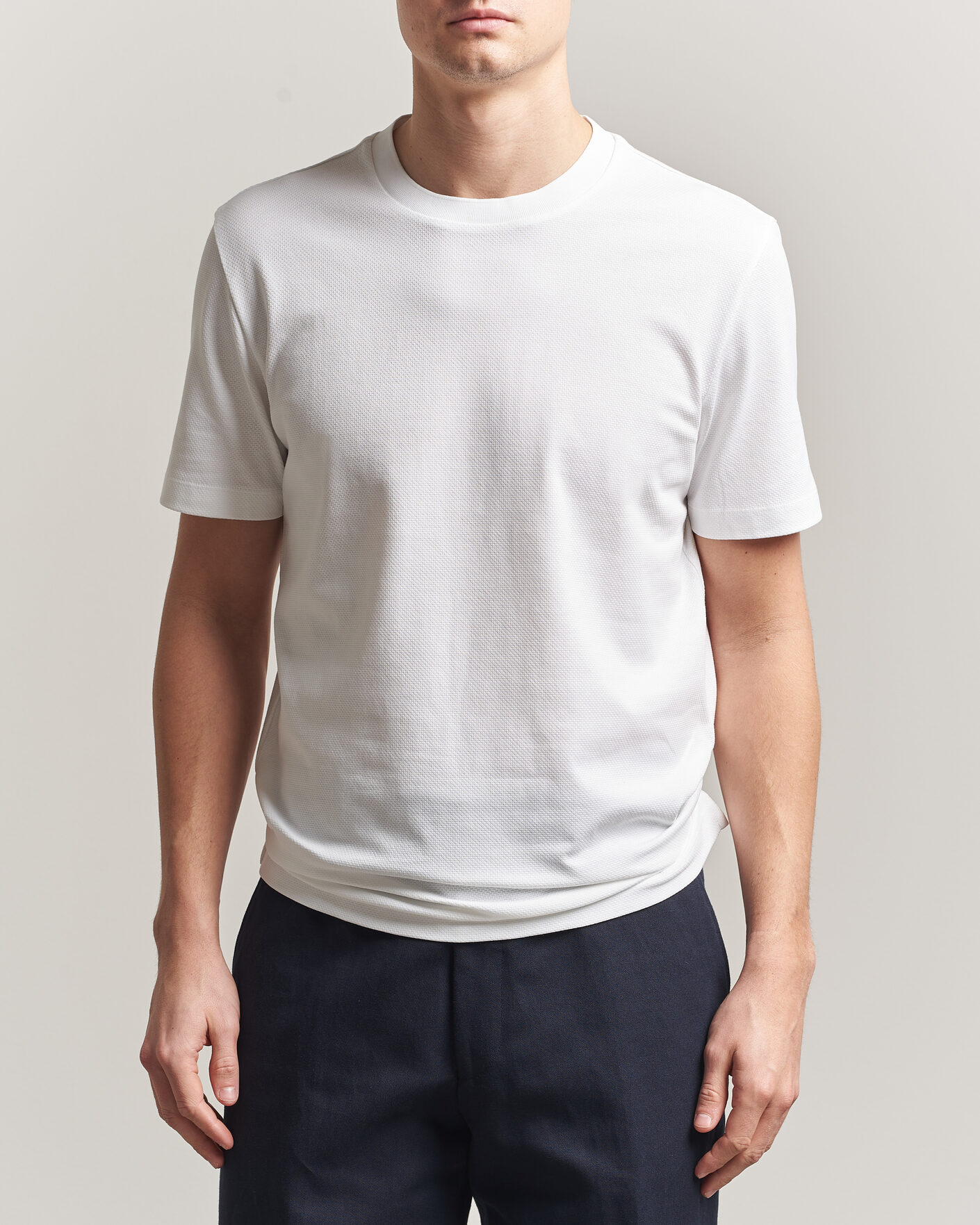 Herr | T-Shirts | BOSS BLACK | Thompson Structured T-Shirt White