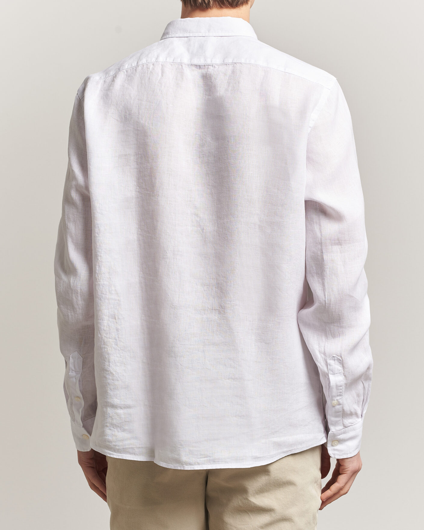 Herr | Skjortor | BOSS BLACK | Liam Linen Shirt White