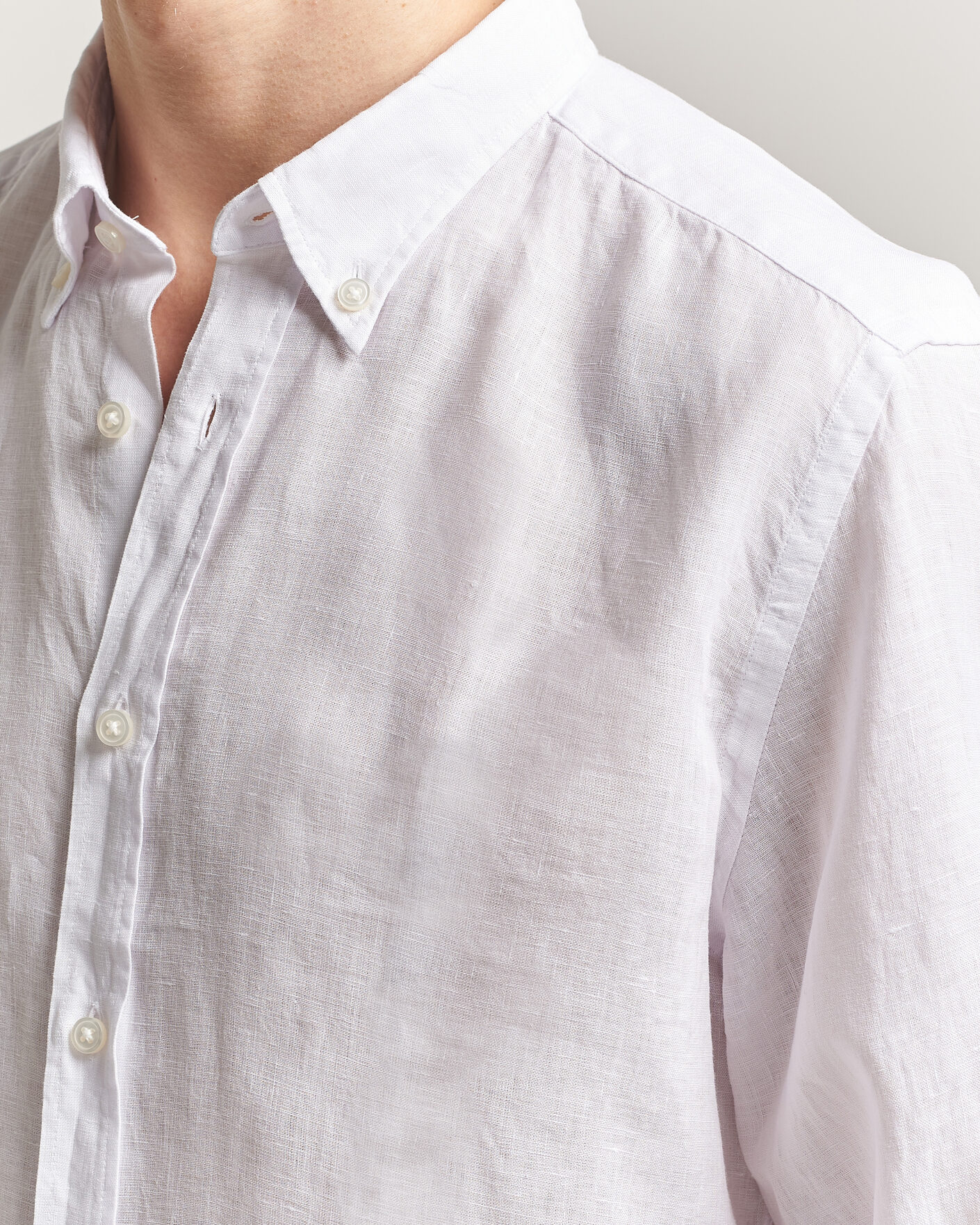 Herr | Skjortor | BOSS BLACK | Liam Linen Shirt White
