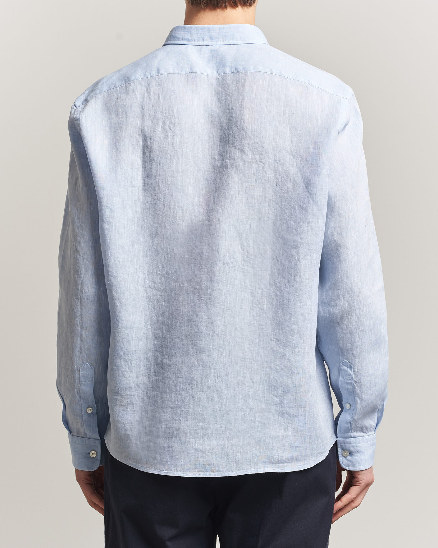 Herr | Skjortor | BOSS BLACK | Liam Linen Shirt Light Blue