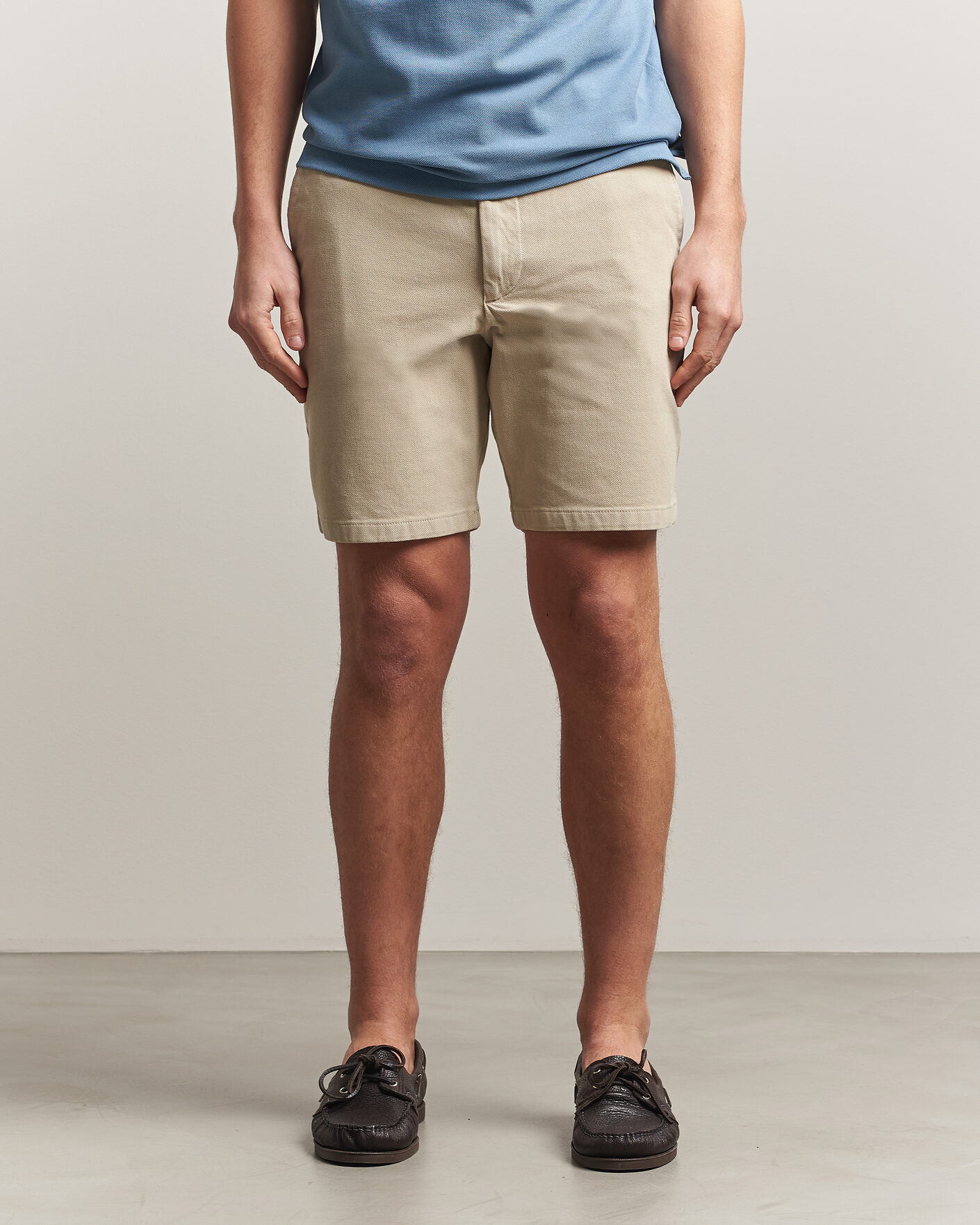 Herr | Shorts | BOSS BLACK | Kane Cotton Chino Shorts Open Beige