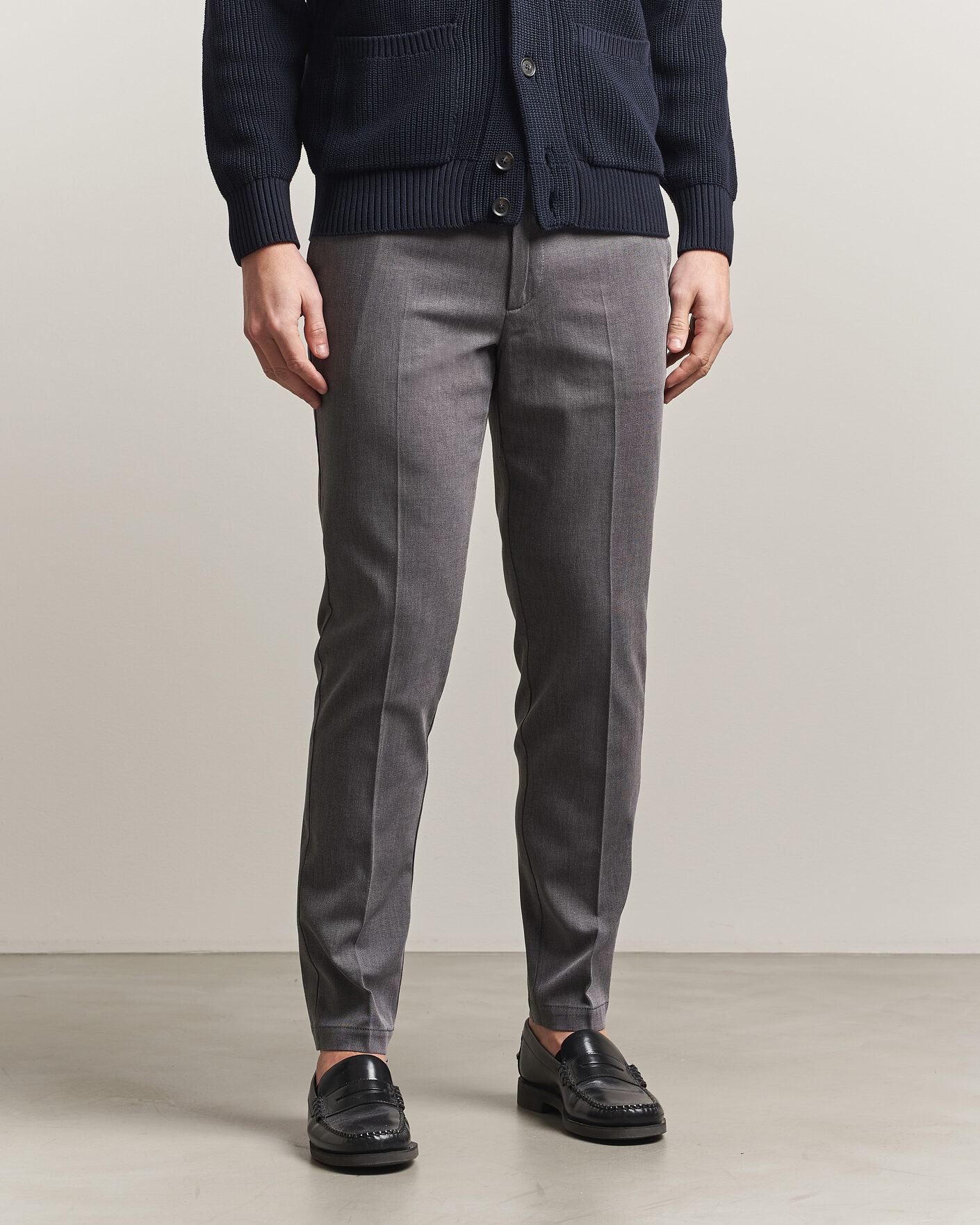 Herr | Byxor | BOSS BLACK | Kaiton Structured Chinos Black