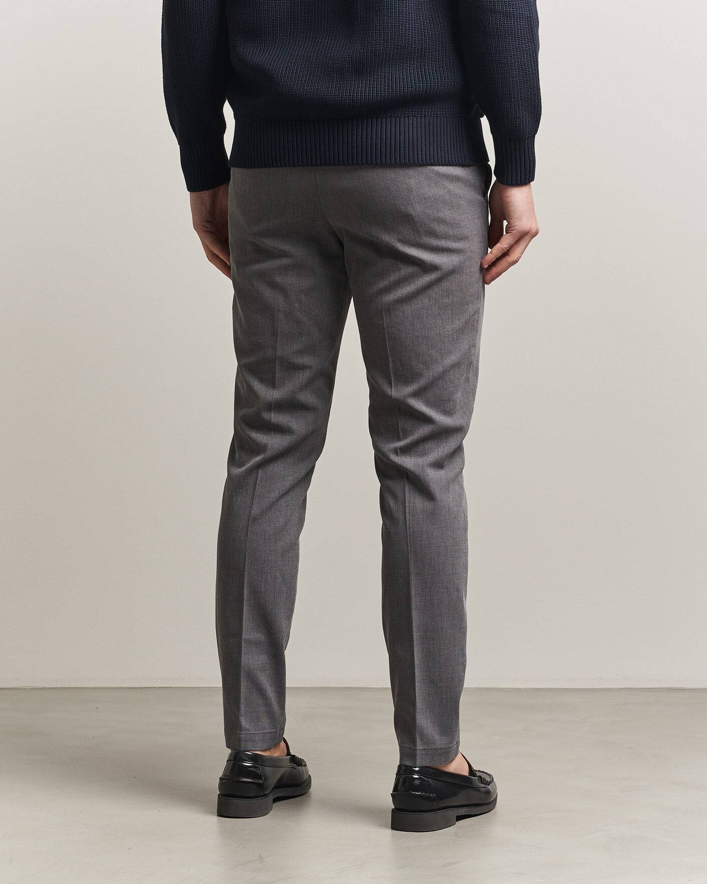 Herr | Byxor | BOSS BLACK | Kaiton Structured Chinos Black