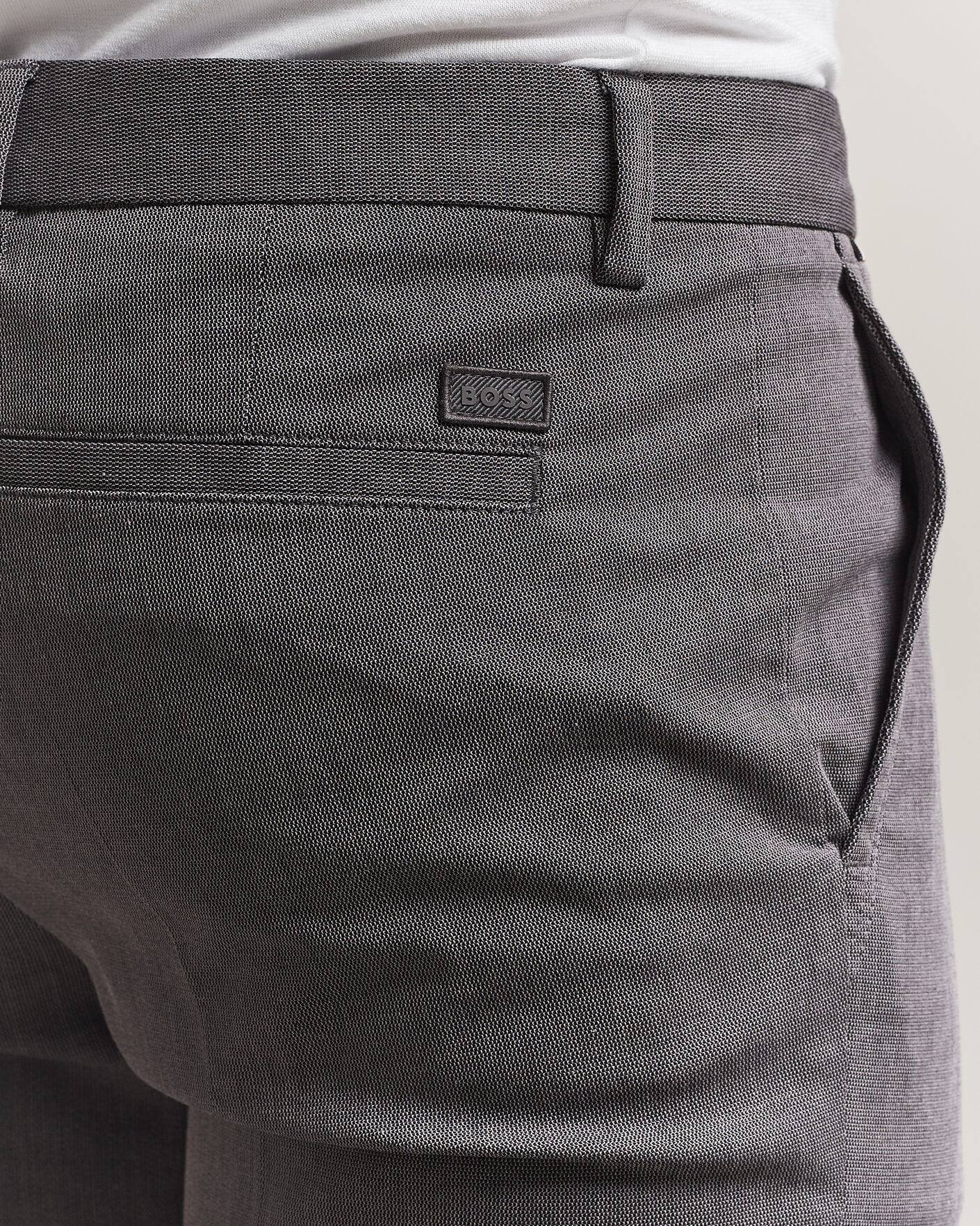 Herr | Byxor | BOSS BLACK | Kaiton Structured Chinos Black