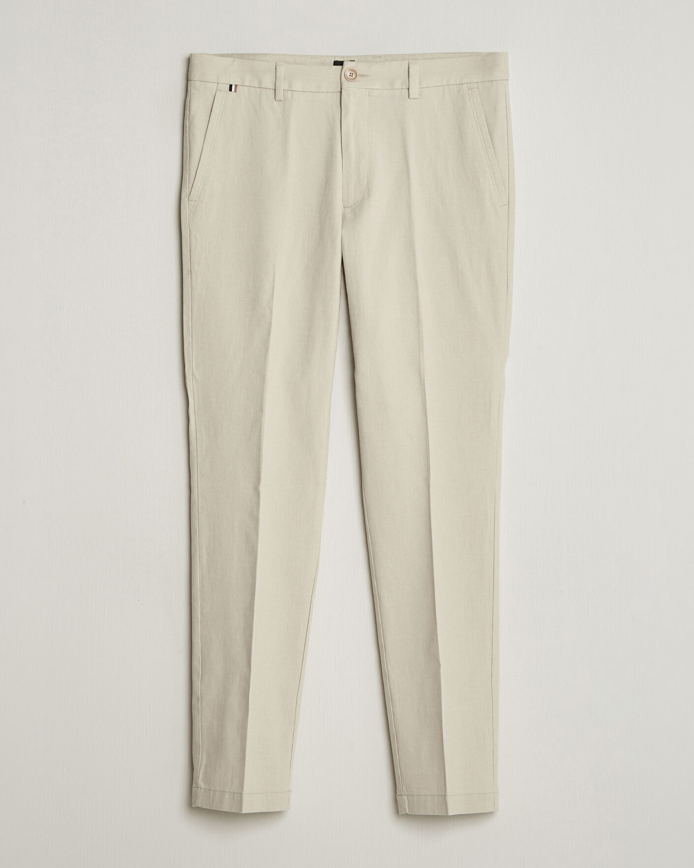 Herr | Byxor | BOSS BLACK | Kaiton Structured Chinos Open Beige