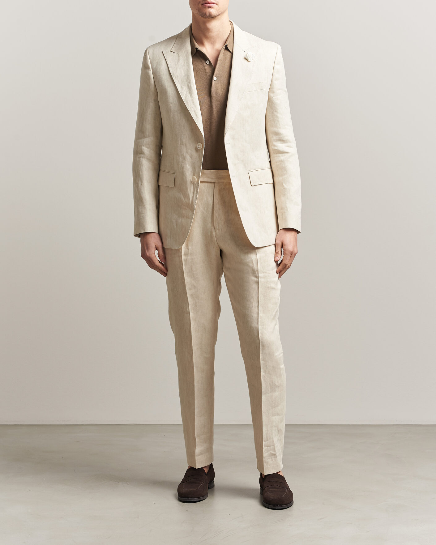 Herr | Kavajer | BOSS BLACK | Hutson Linen Suit Blazer Open Beige