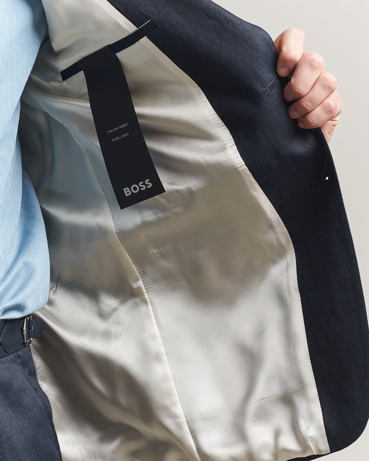 Herr | Kavajer | BOSS BLACK | Hutson Linen Suit Blazer Dark Blue